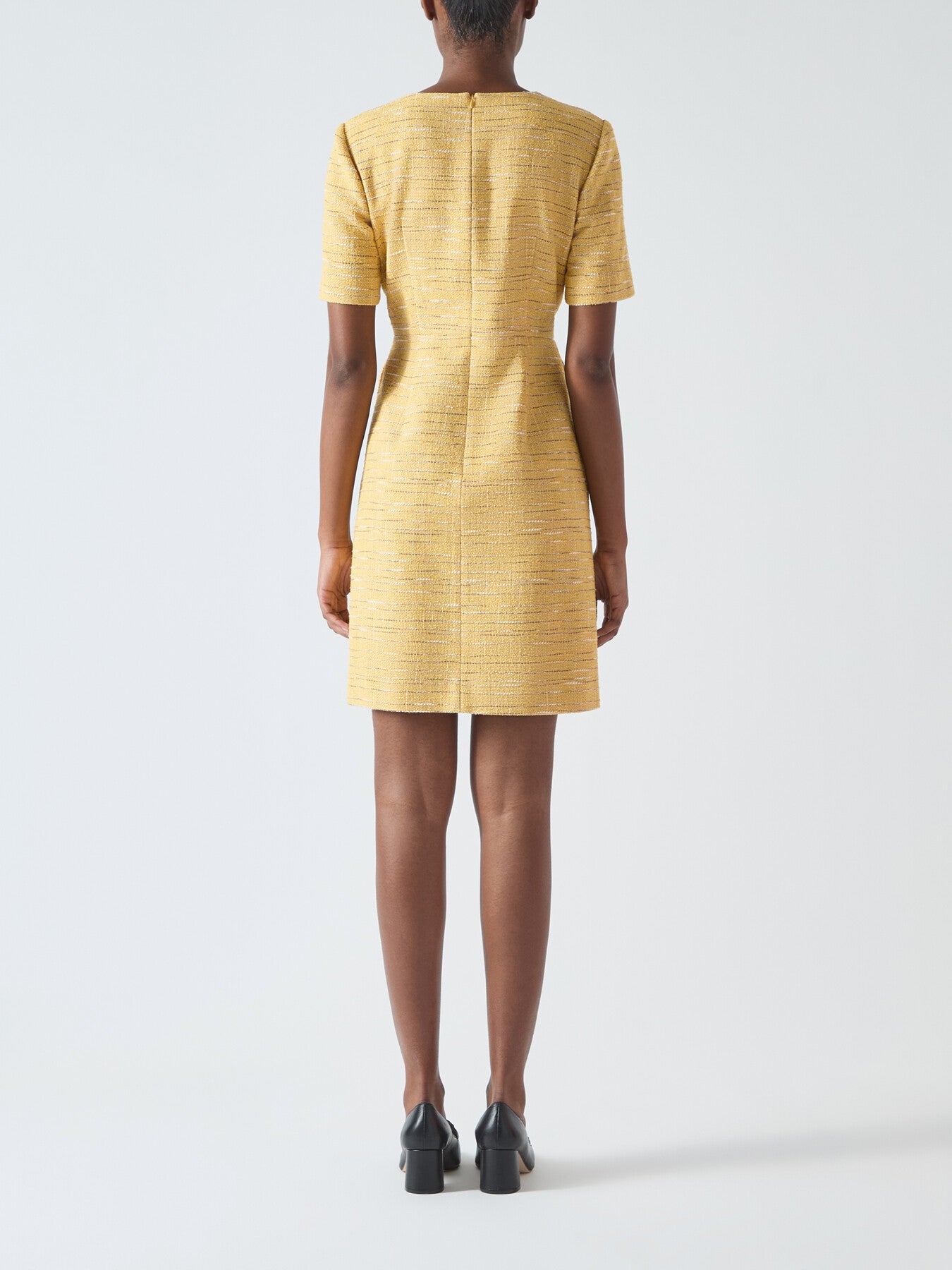 Varley Cotton Blend Tweed Mini Dress With Butt