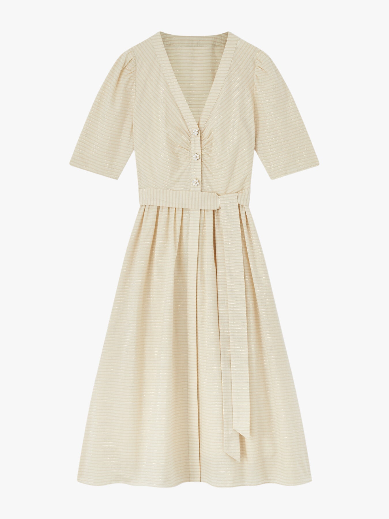 Hendrick And Silver Stripe Cotton Dress
