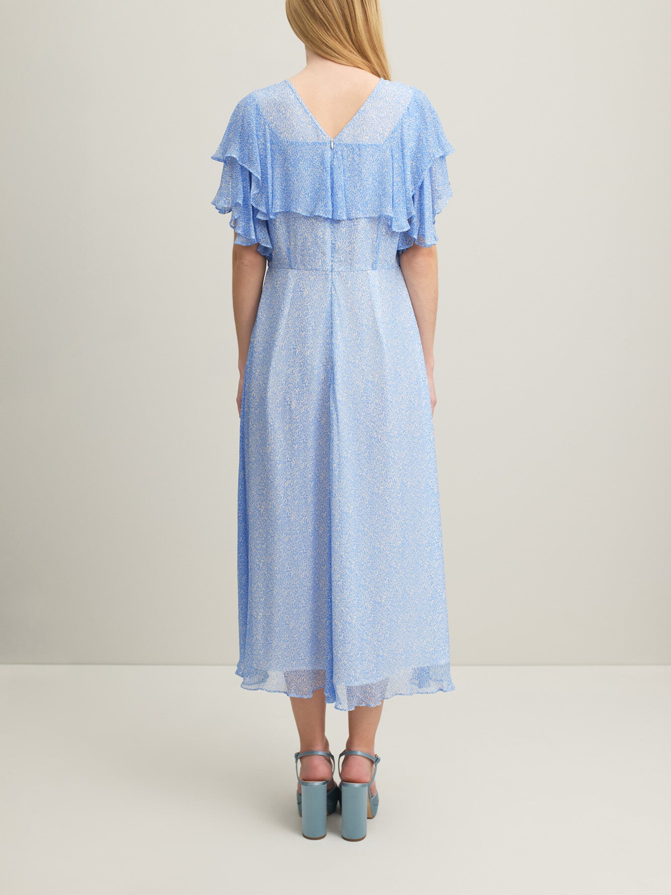 Agnes Mini Wiggle Print Georgette Dress