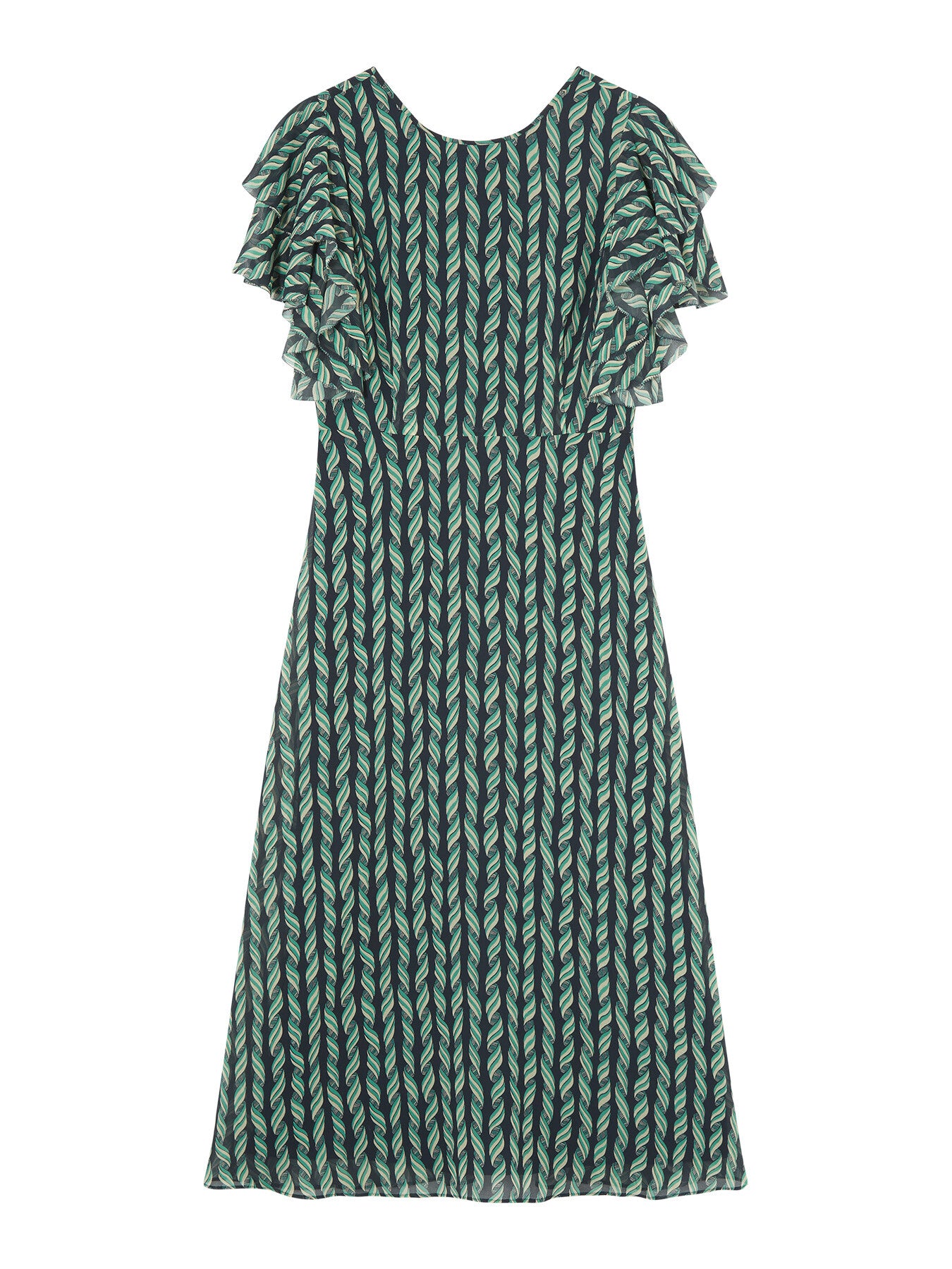 Agnes Print Georgette Dress