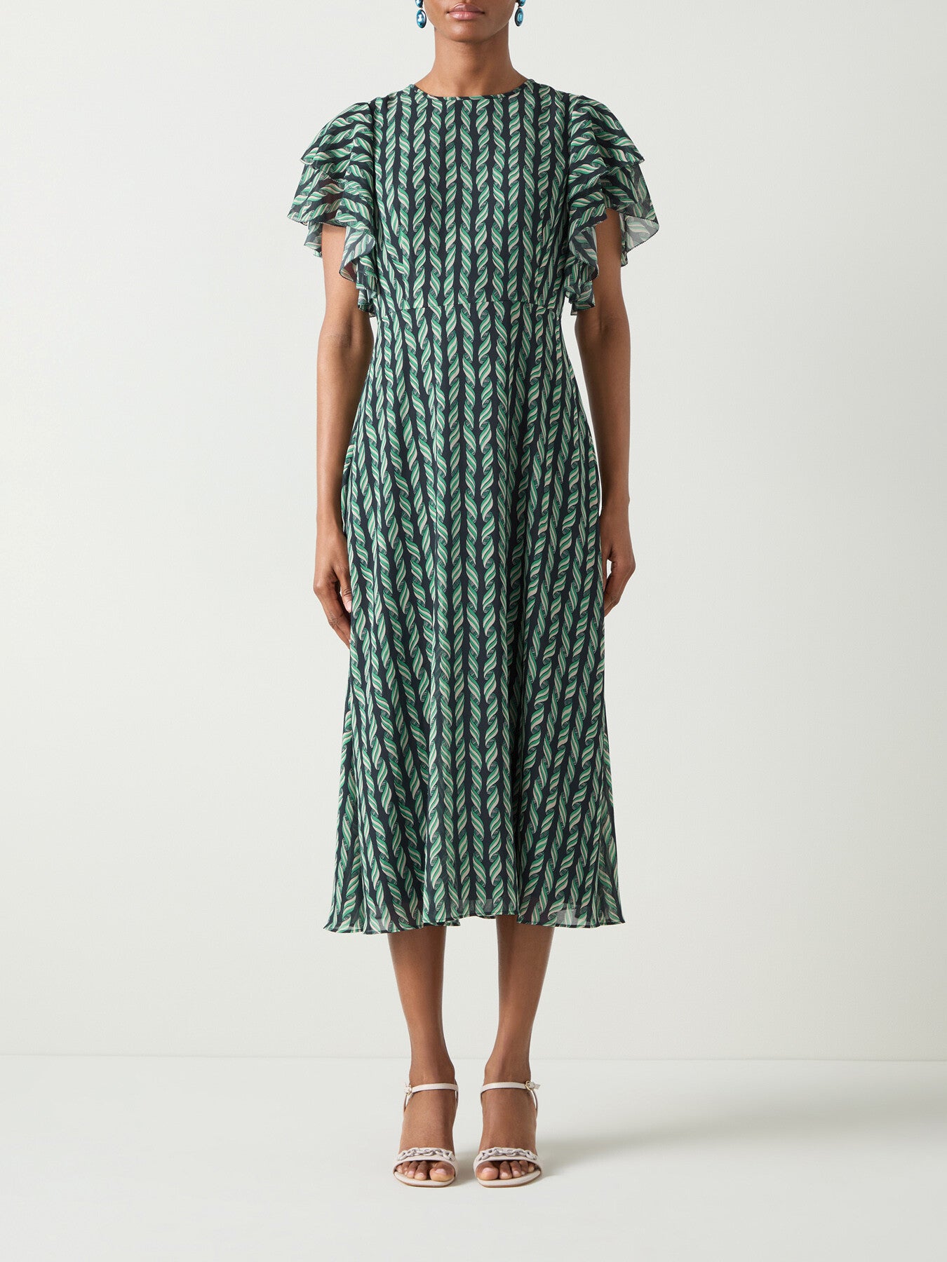 Agnes Print Georgette Dress