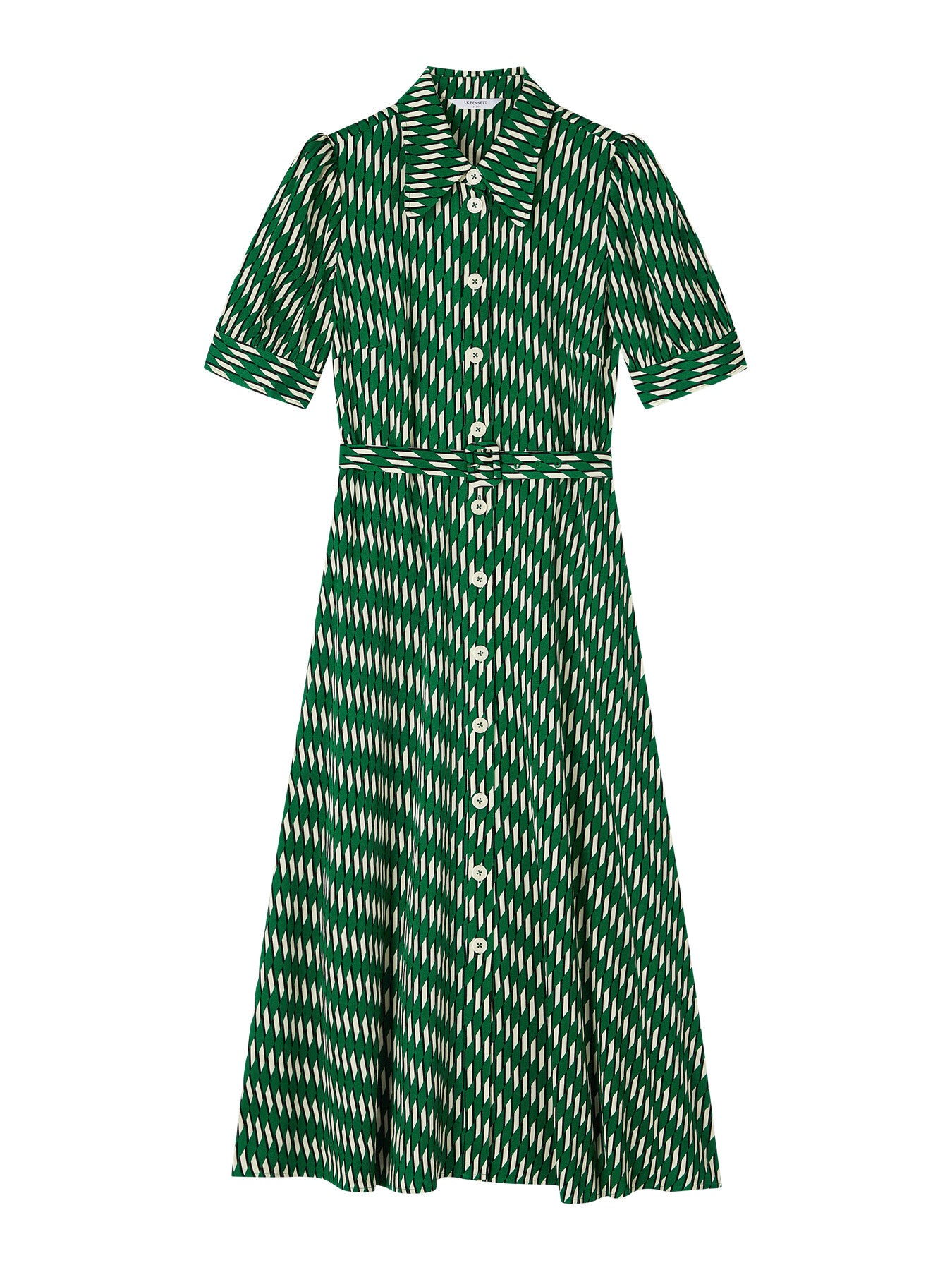 Valerie Modernist Print Shirt Dress