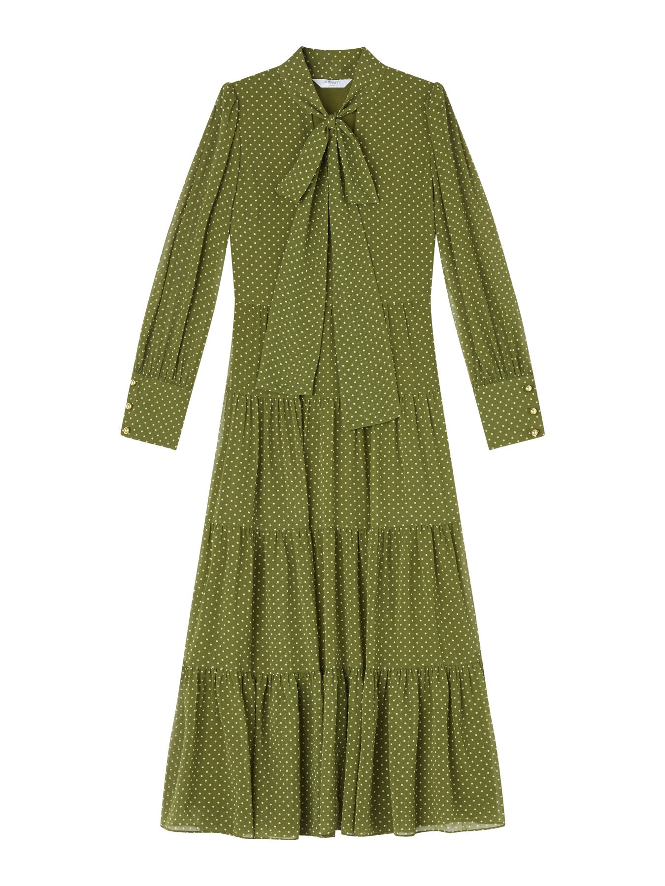 Polly Olive & Birch  Polka Dot Tiered Dress