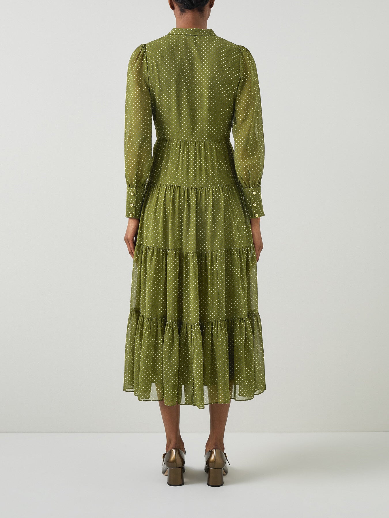 Polly Olive & Birch  Polka Dot Tiered Dress