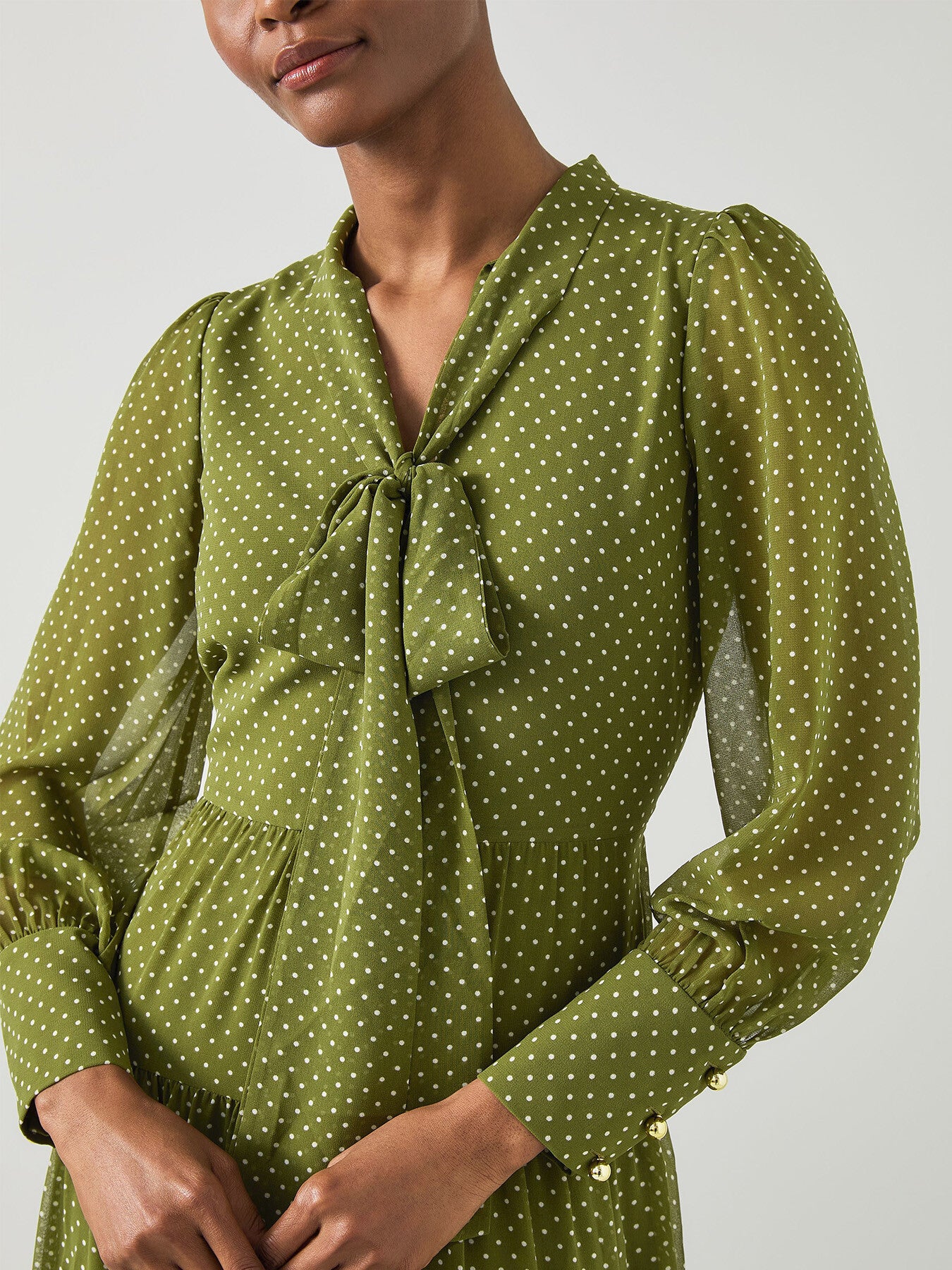 Polly Olive & Birch  Polka Dot Tiered Dress