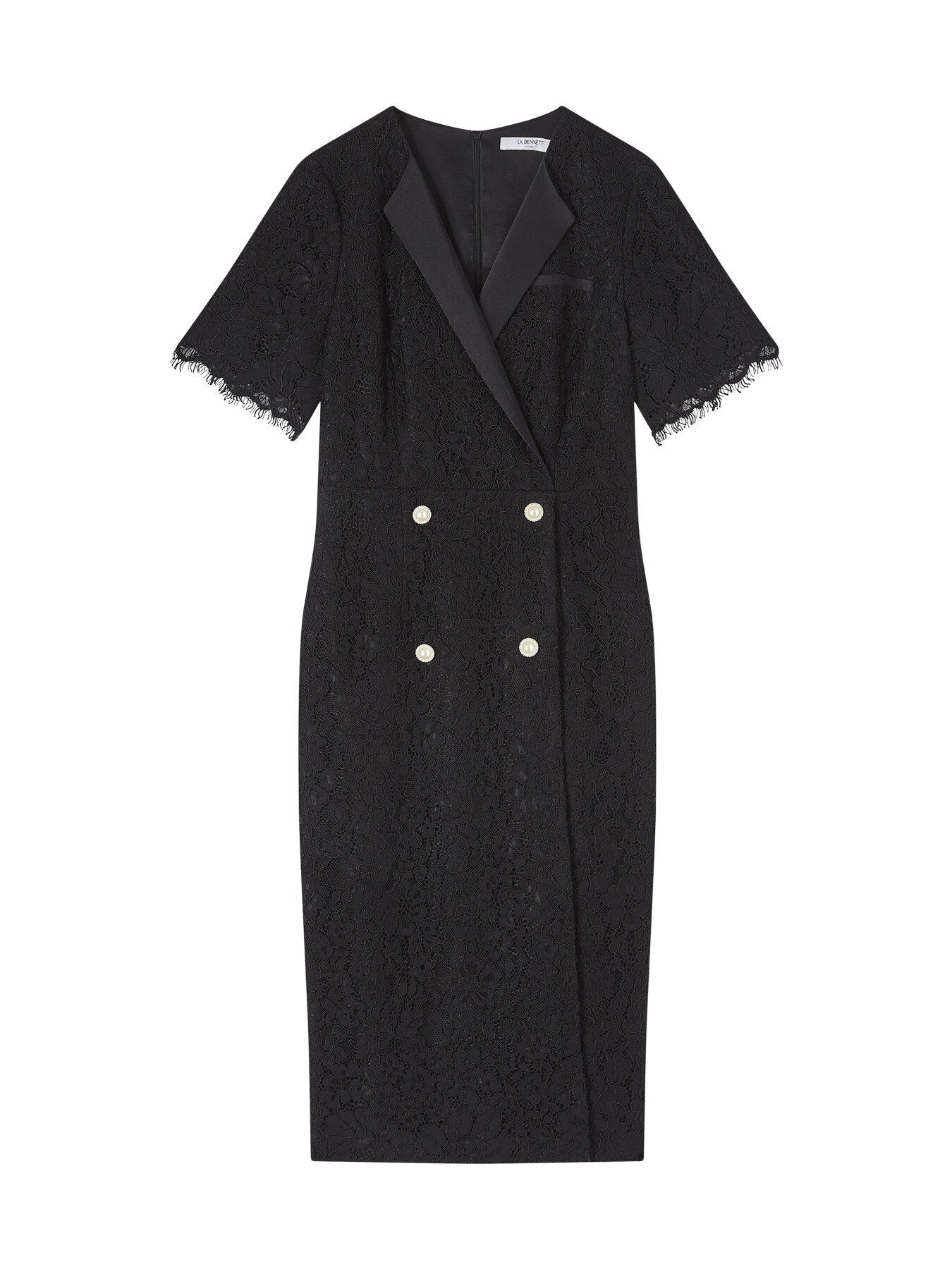Nathalie Lace Tuxedo Dress