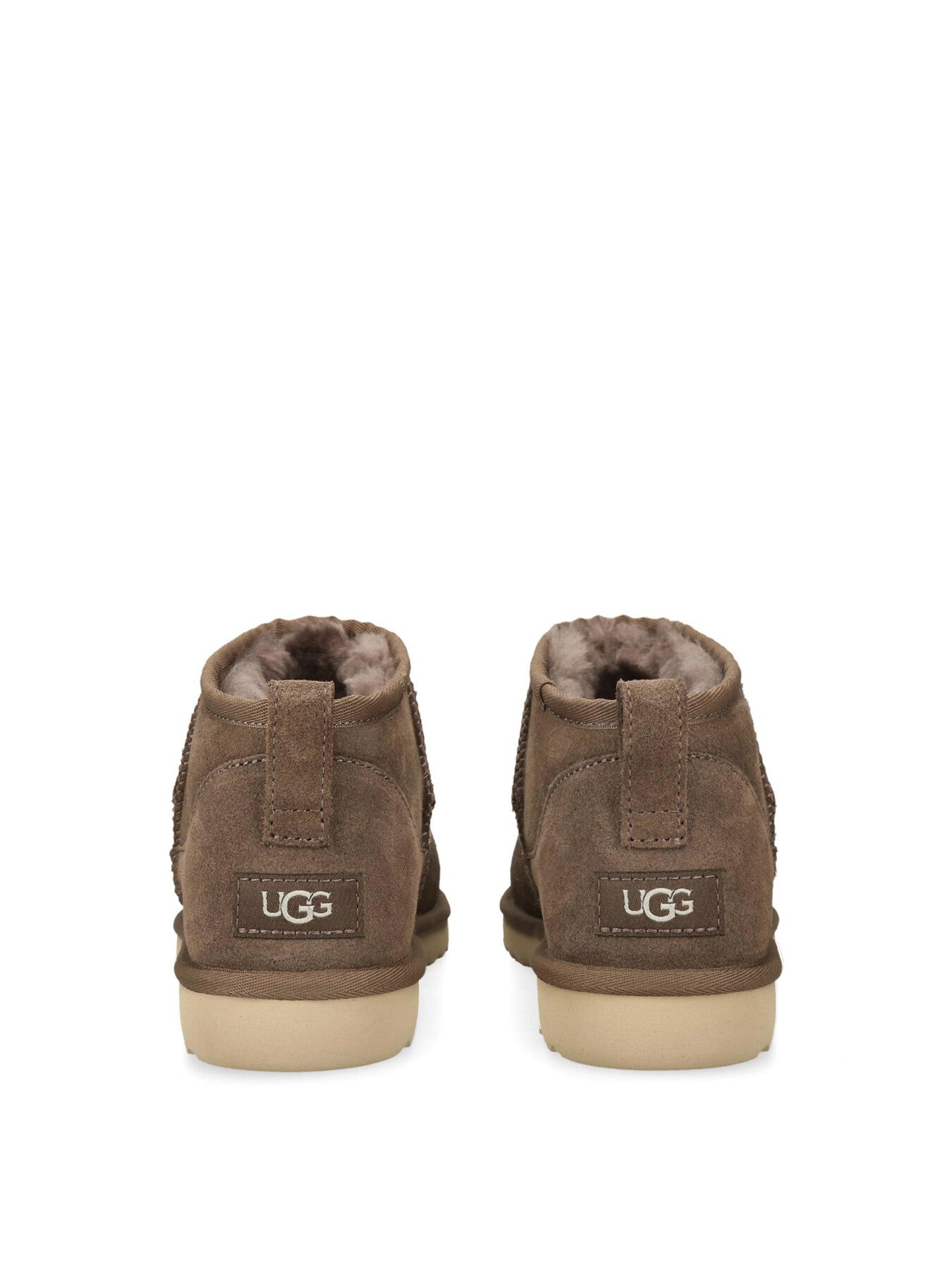 Ultra Mini Suede Ankle Boots Brown