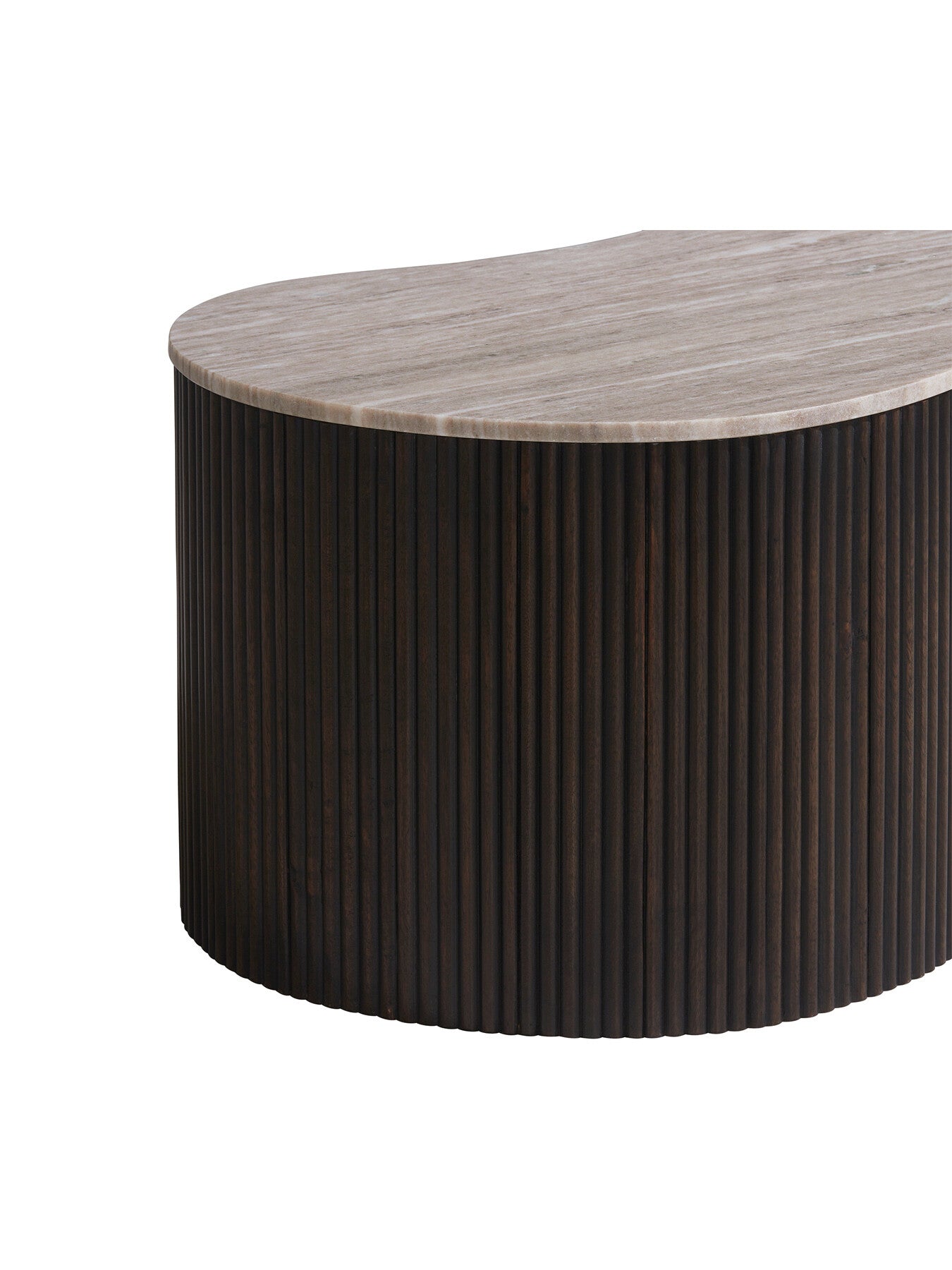 Odin Mango Wood and Marble Large Coffee Table