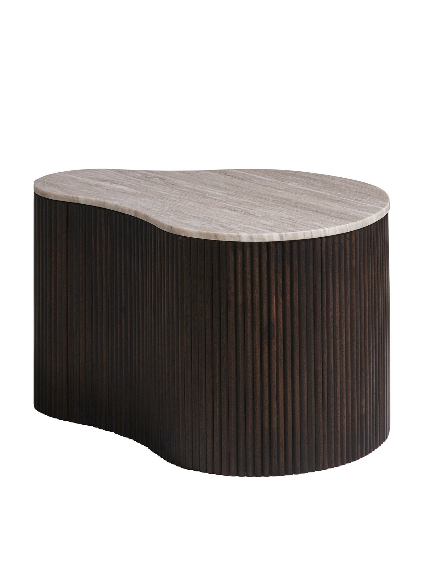 Odin Mango Wood and Marble Large Coffee Table