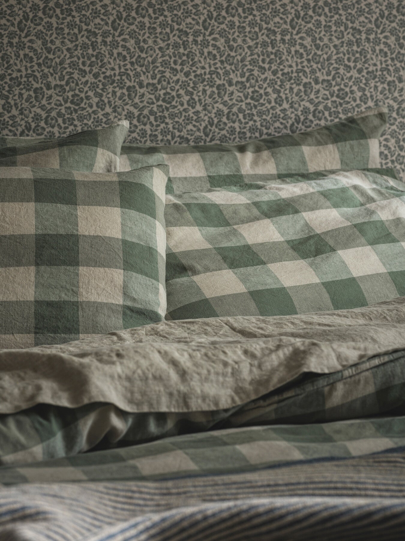 Emsworth Check Linen Blend Pillowcase Pair