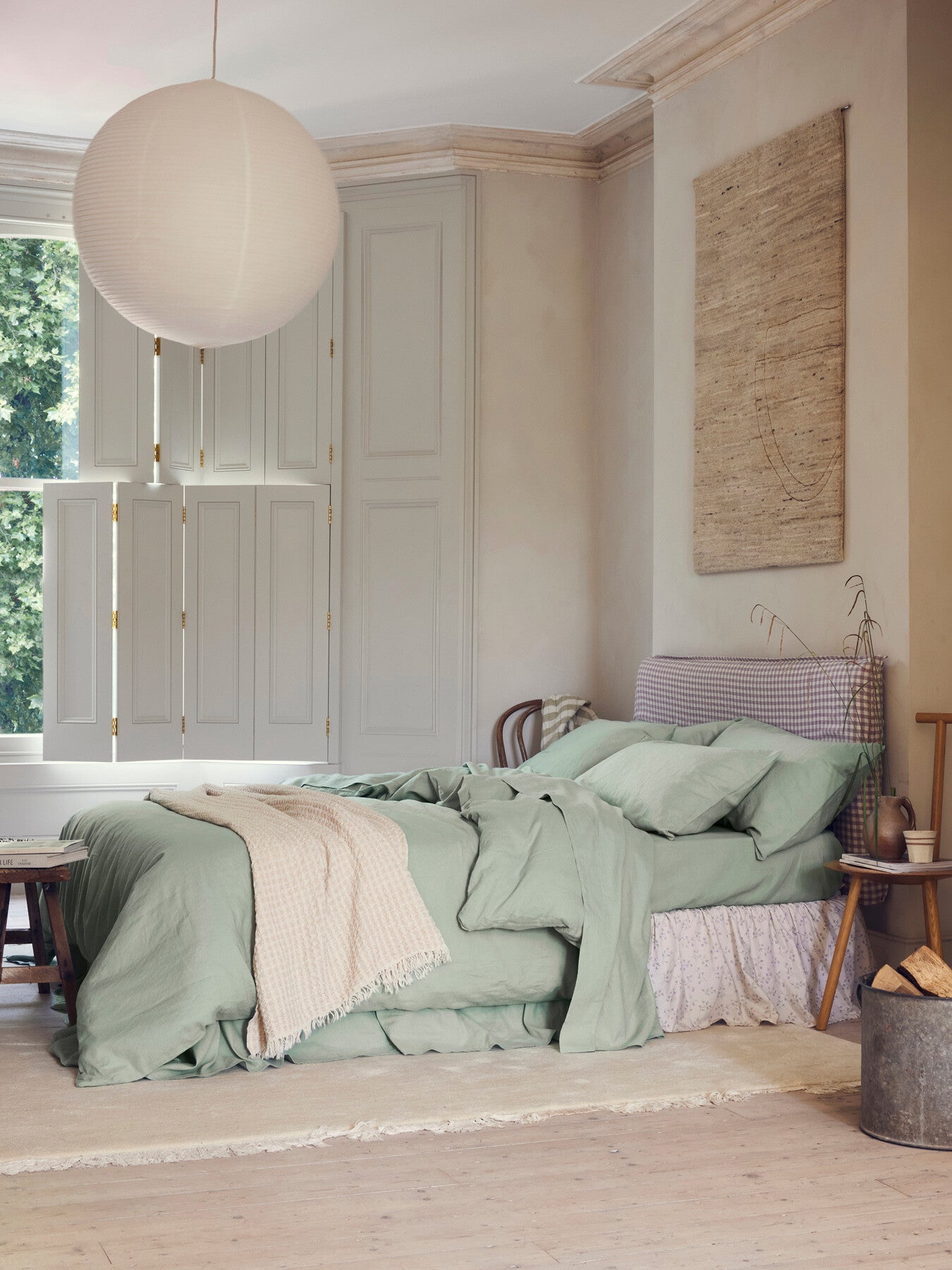 Plain Linen Blend Duvet Cover