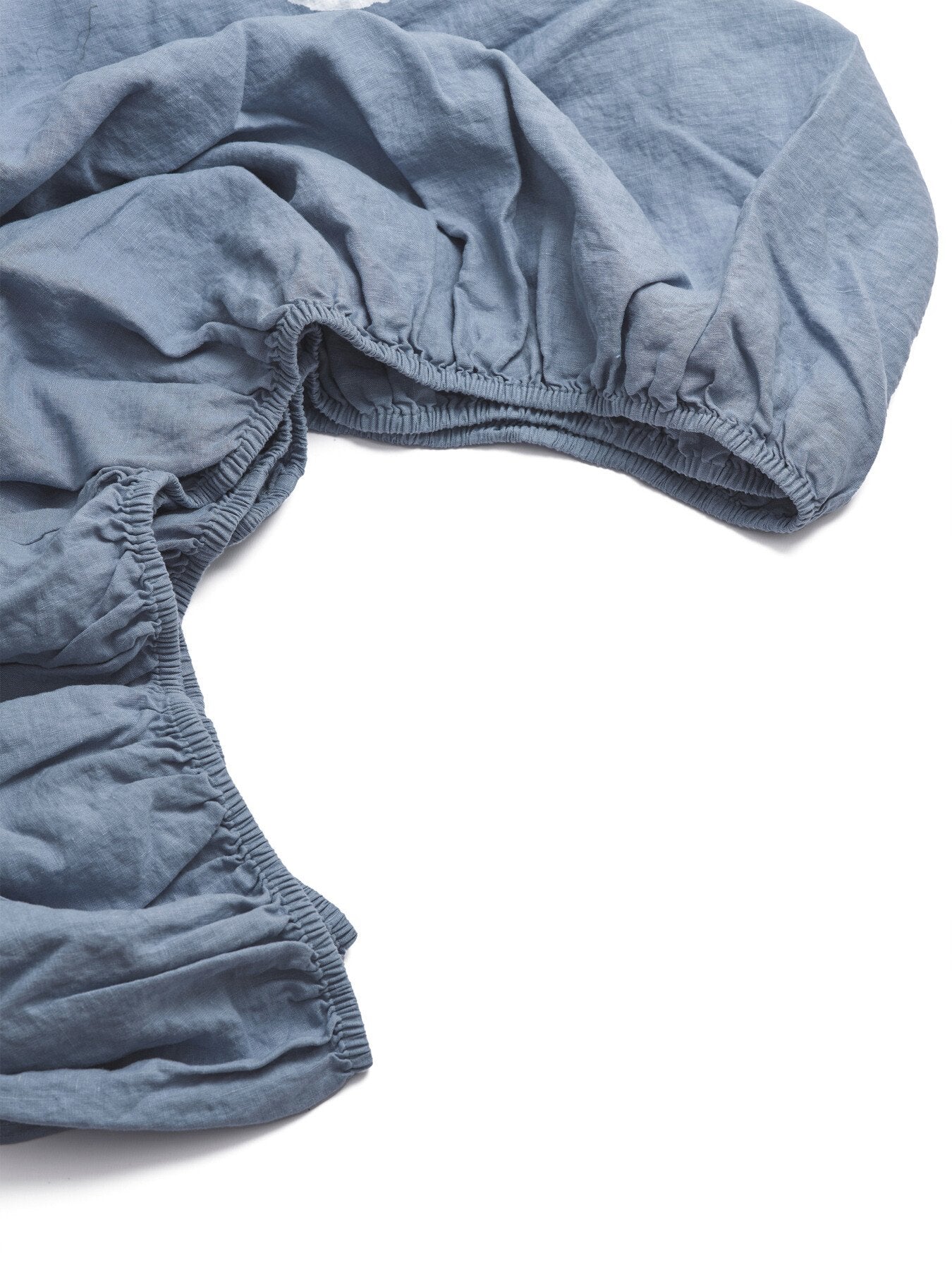 Plain Linen Blend Fitted Sheet