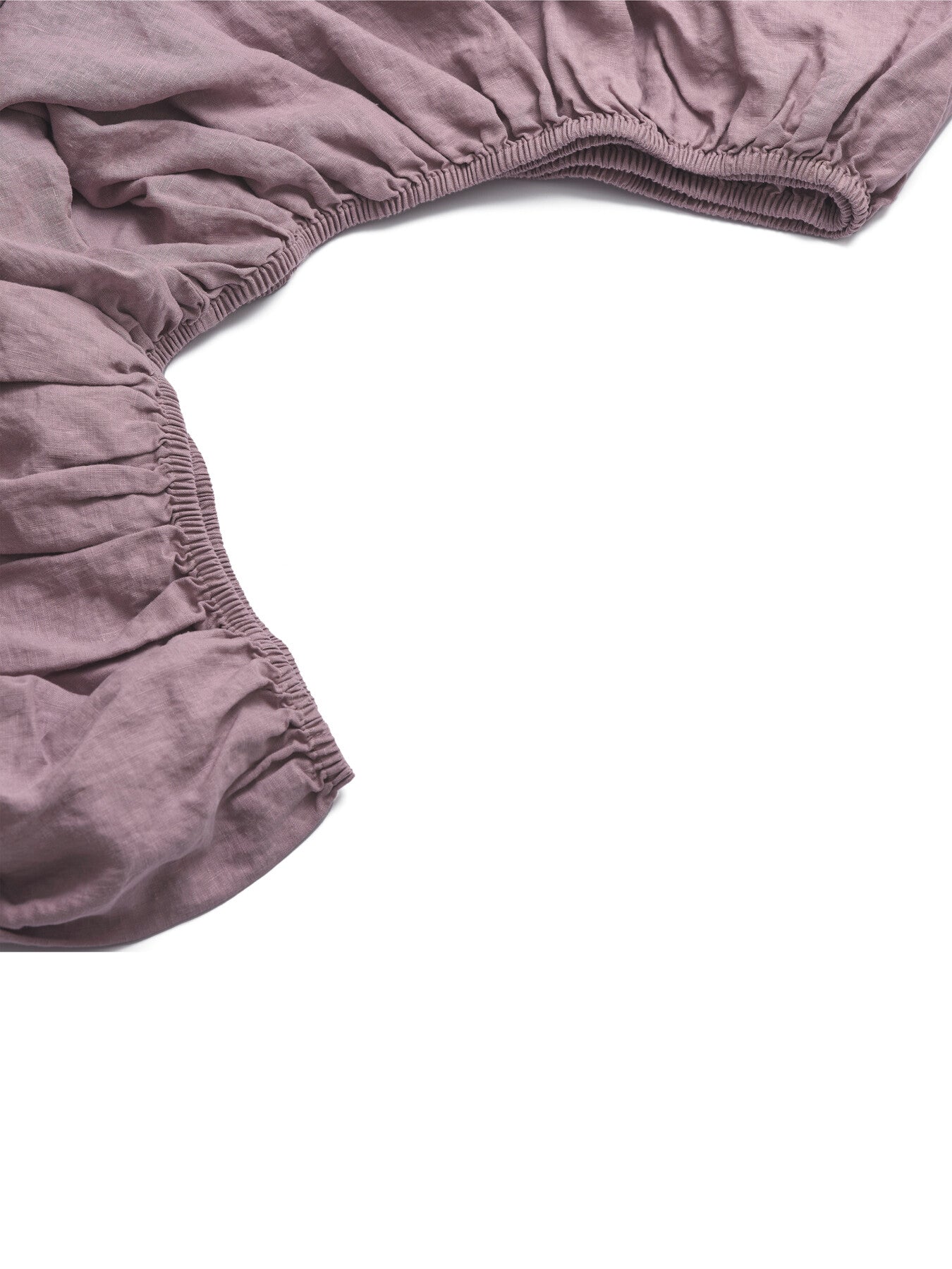 Plain Linen Blend Fitted Sheet