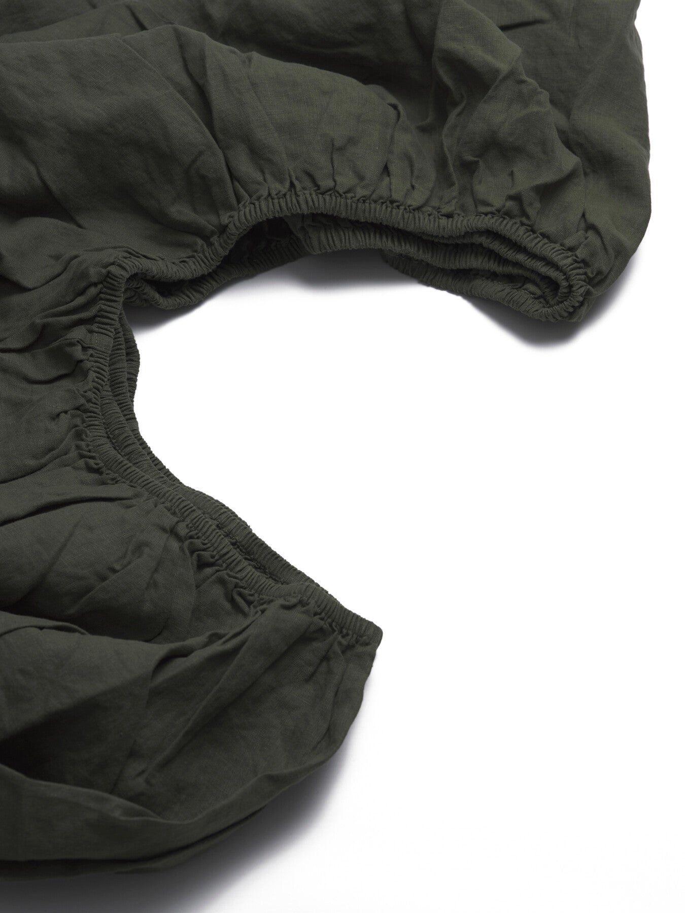 Plain Linen Blend Fitted Sheet