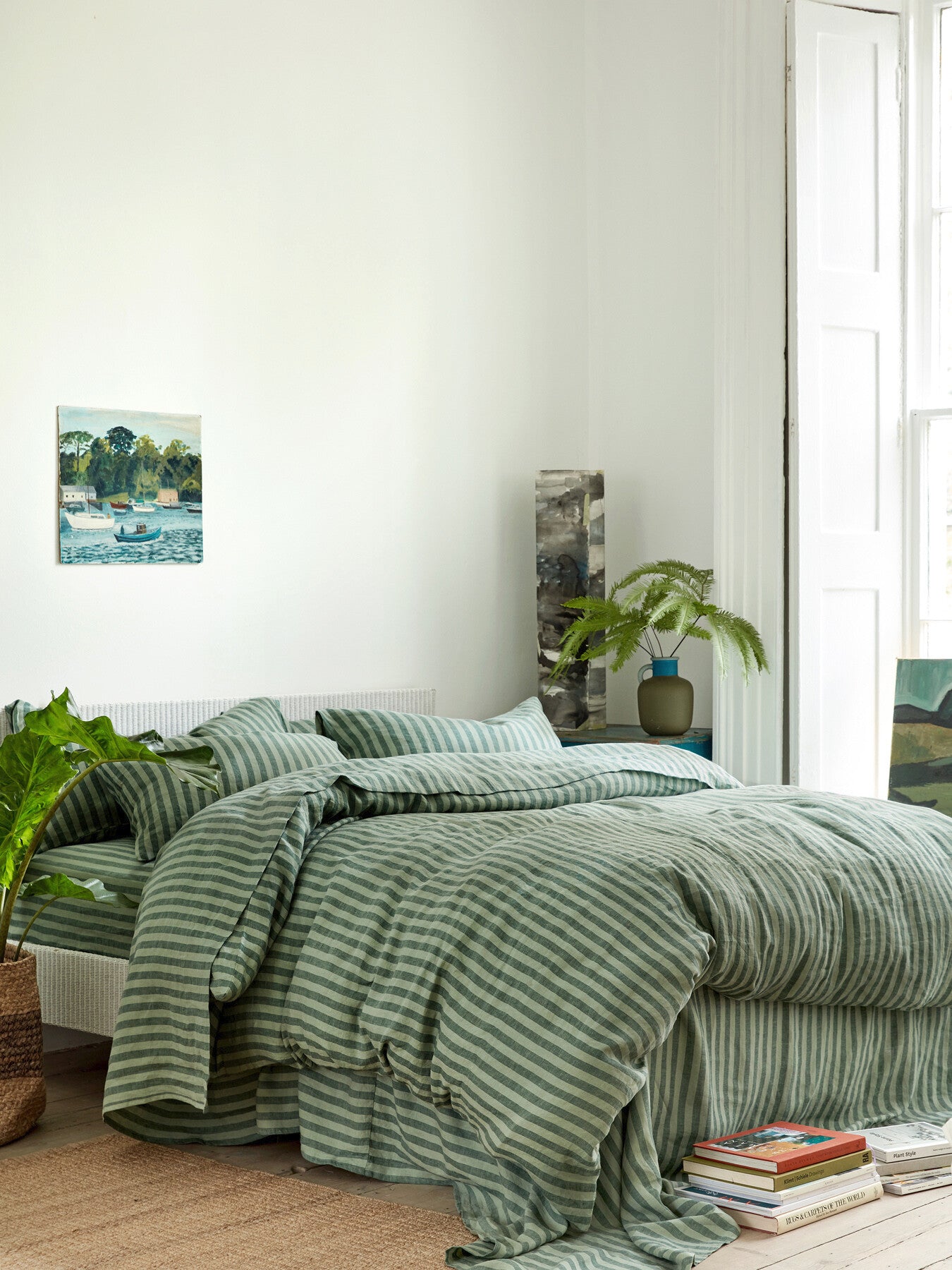Pembroke Stripe Linen Blend Duvet Cover