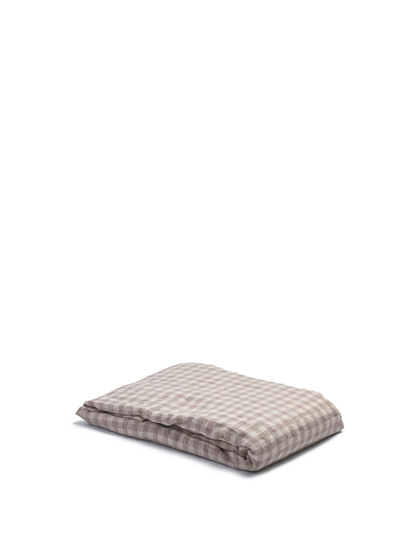 Gingham Linen Blend Flat Sheet