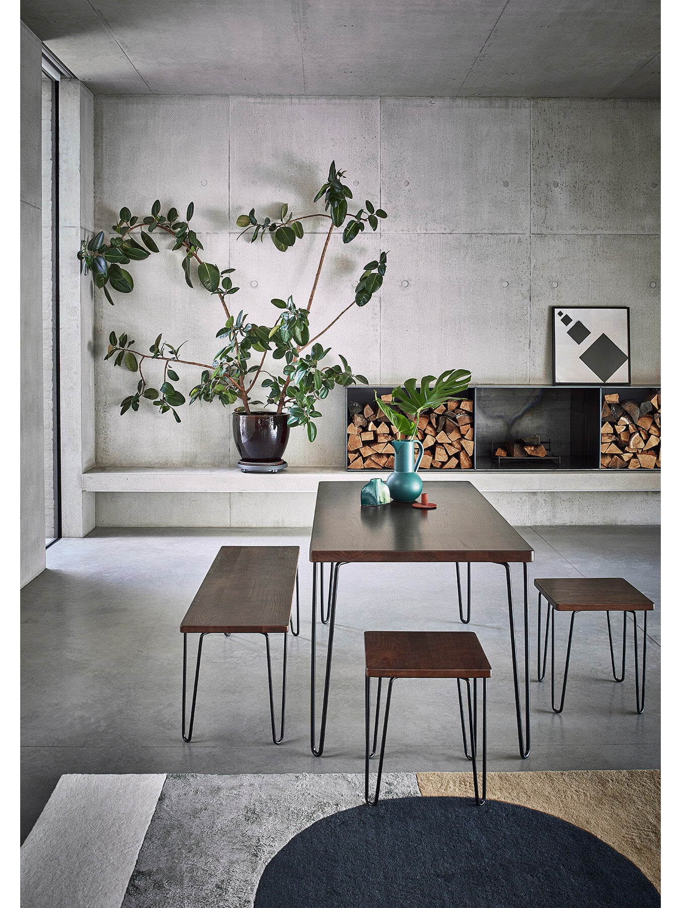 Brunel Bar Stool Oak