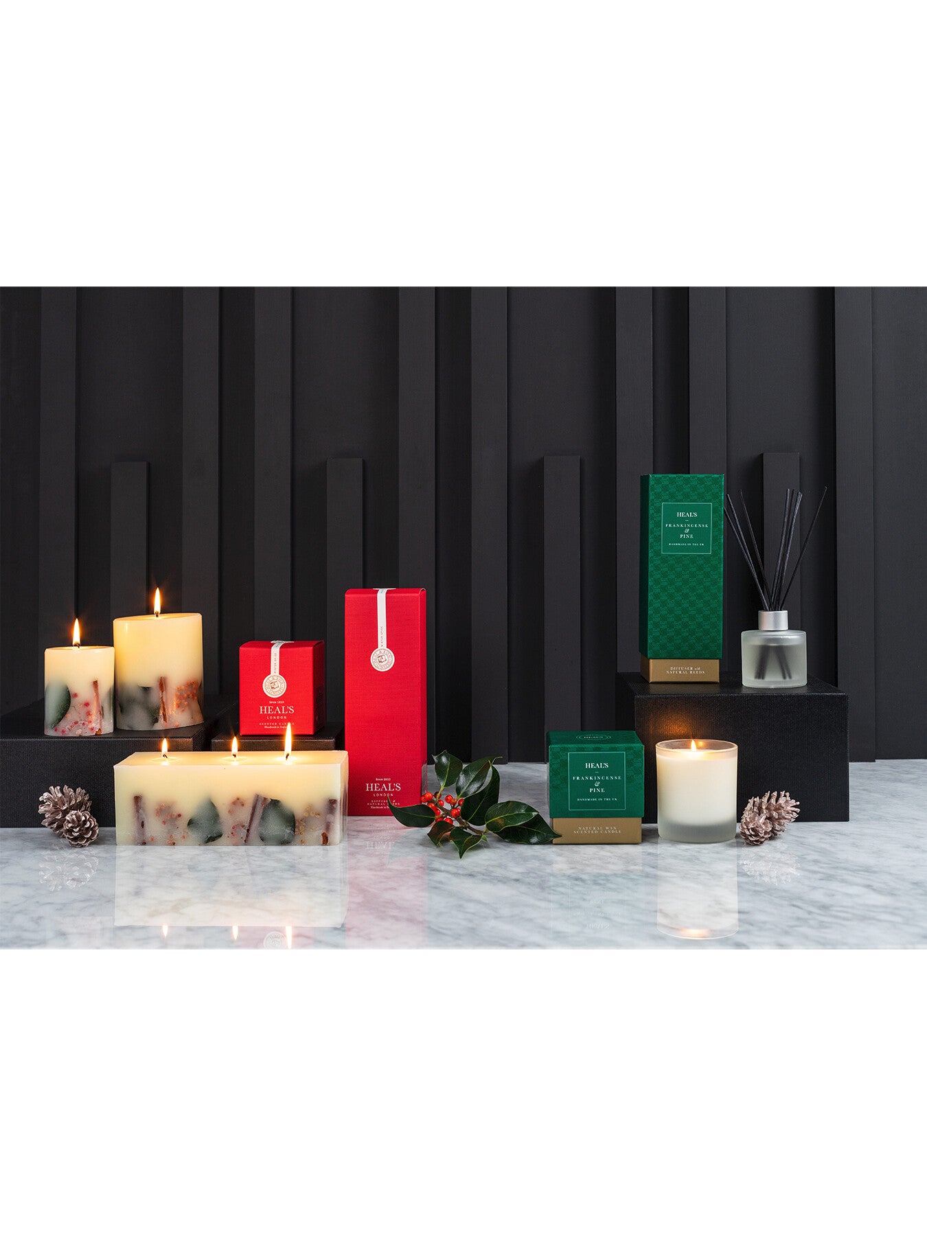 Frankincense & Pine Tall Pillar Candle