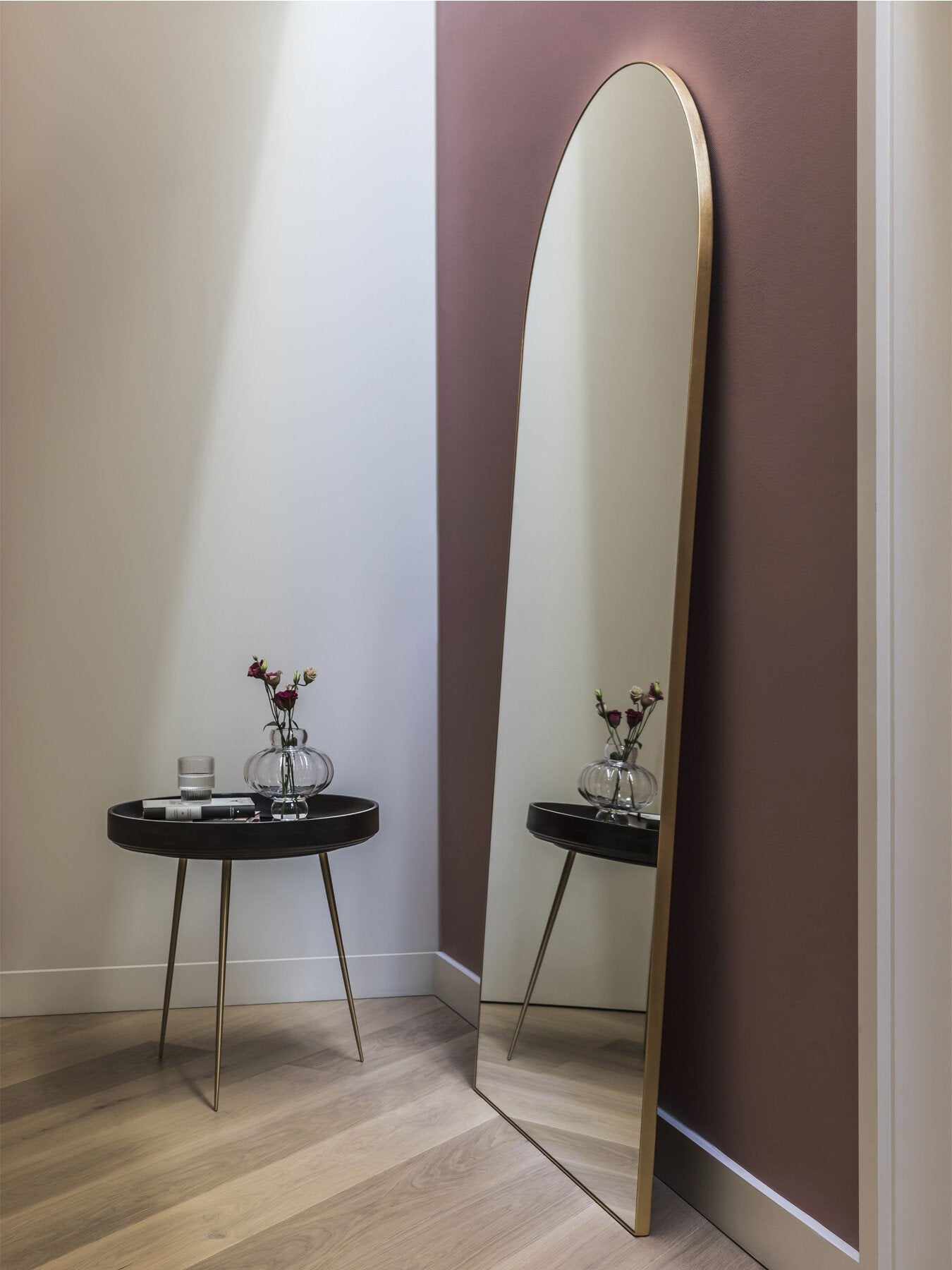 Fine Edge Floor Arch Mirror