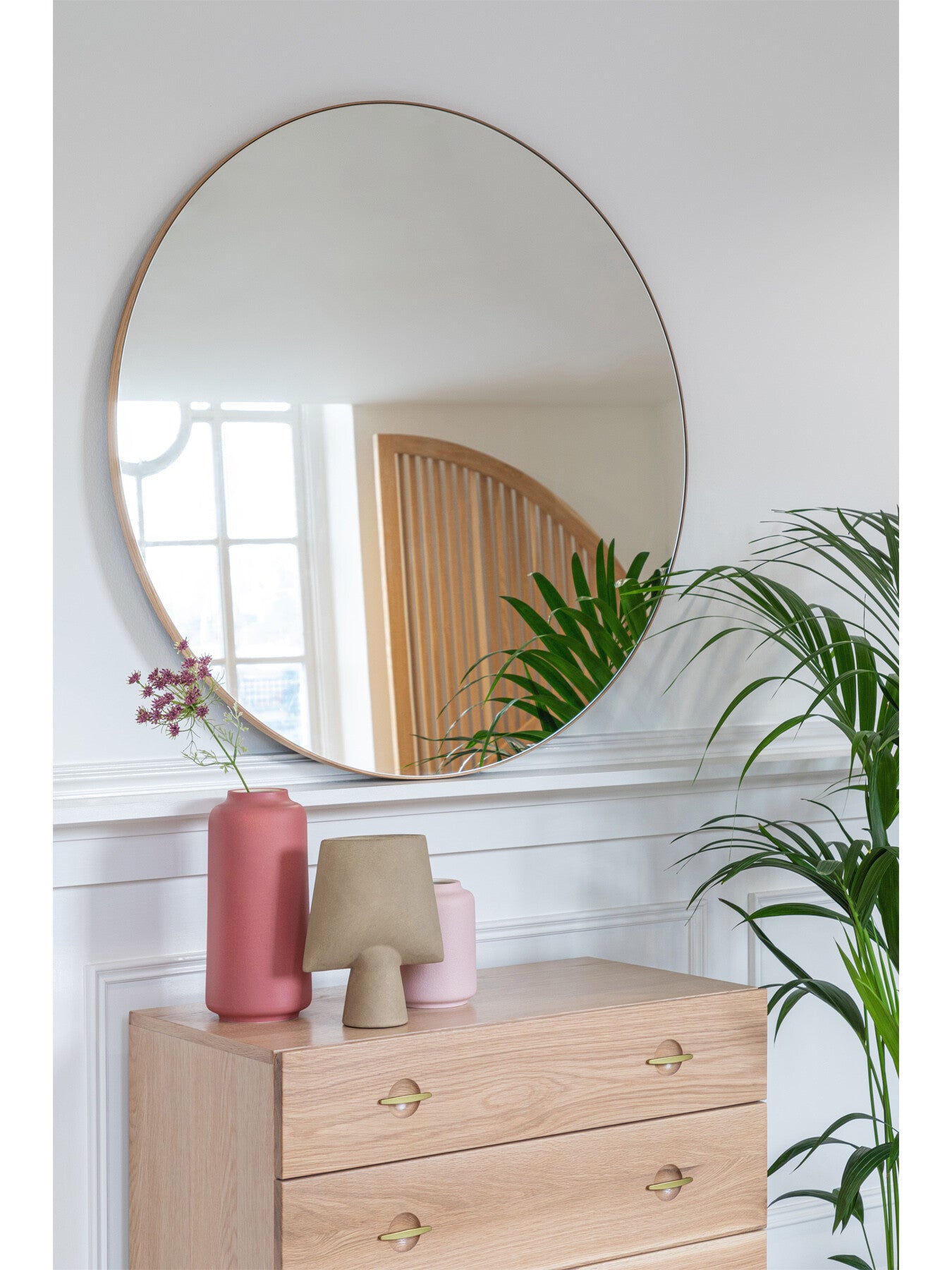 Fine Wood Mirror Round