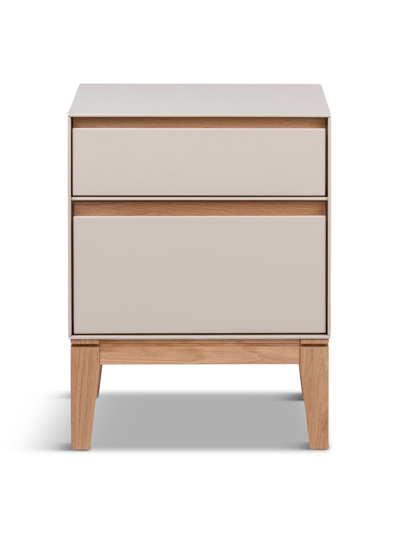 Lars Bedside Table Cashmere and Oak