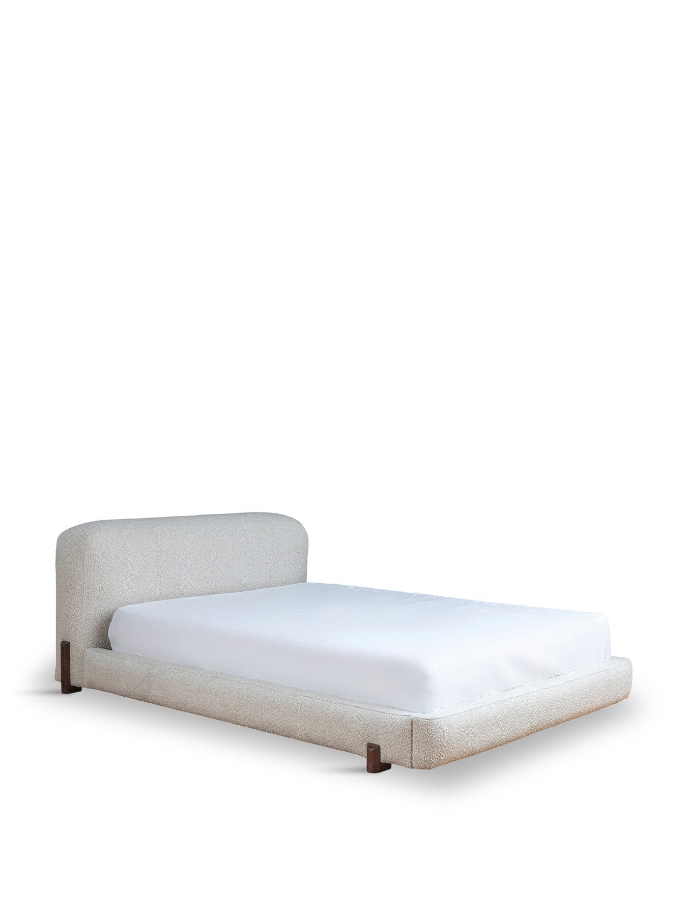 Nuvola King Bed Chunky Boucle Ecru
