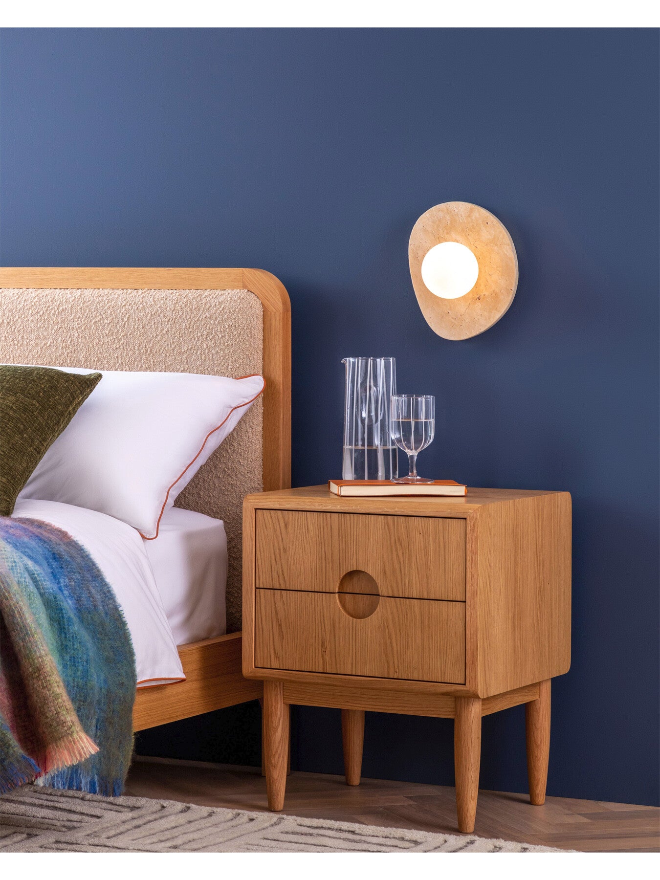 Amira Bedside Chest Oak
