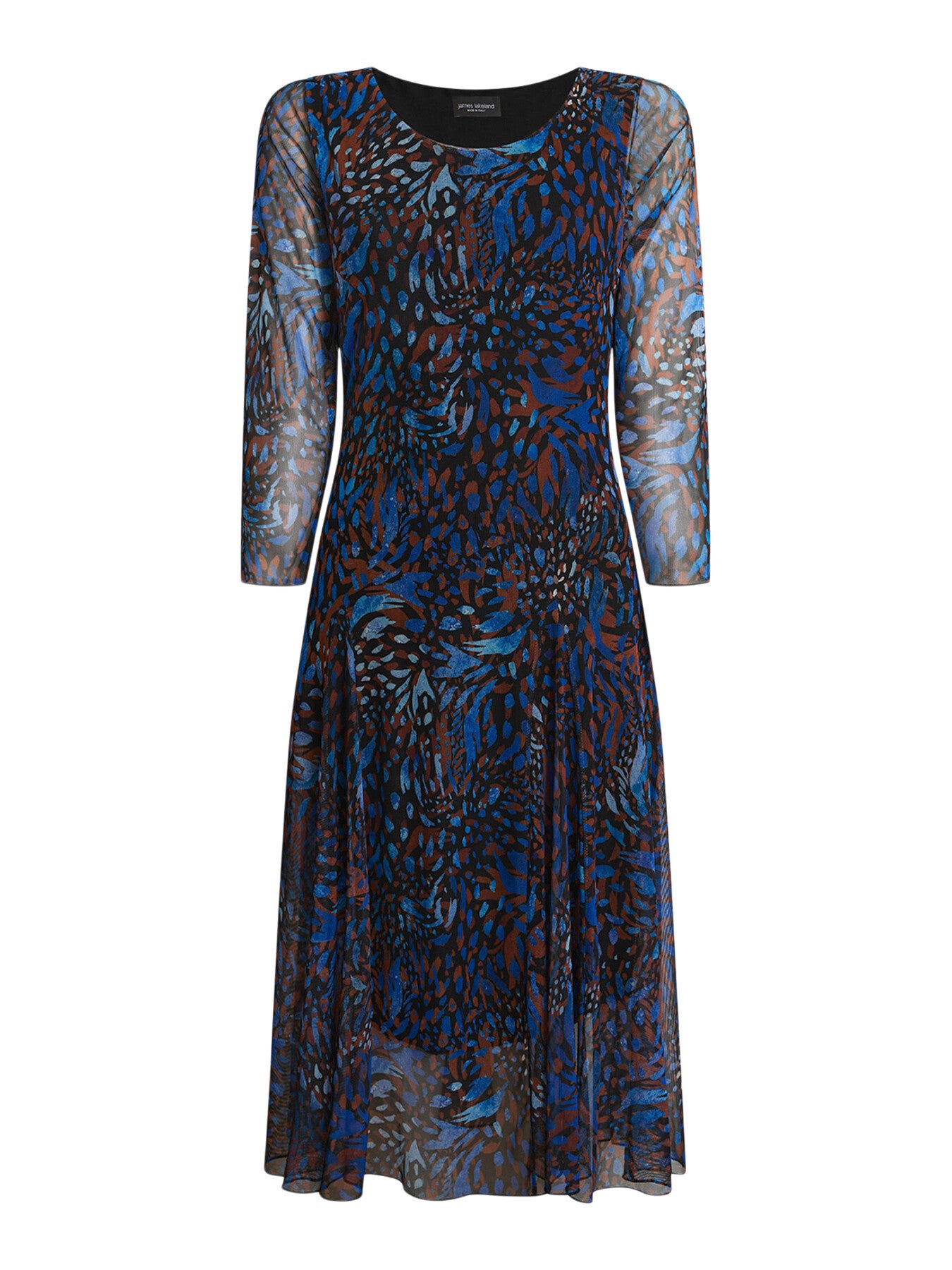 Sheer Printed Dress