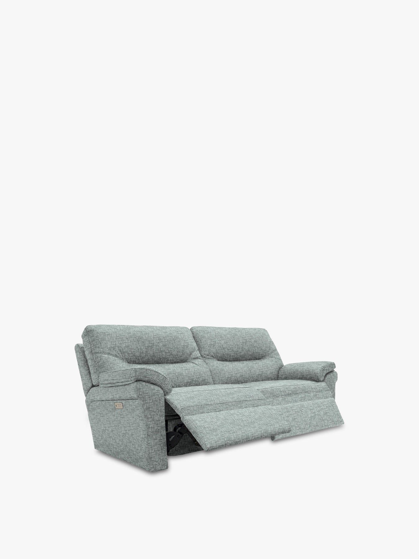 Seattle 3 Seater Double Power in Remco Light Fabri