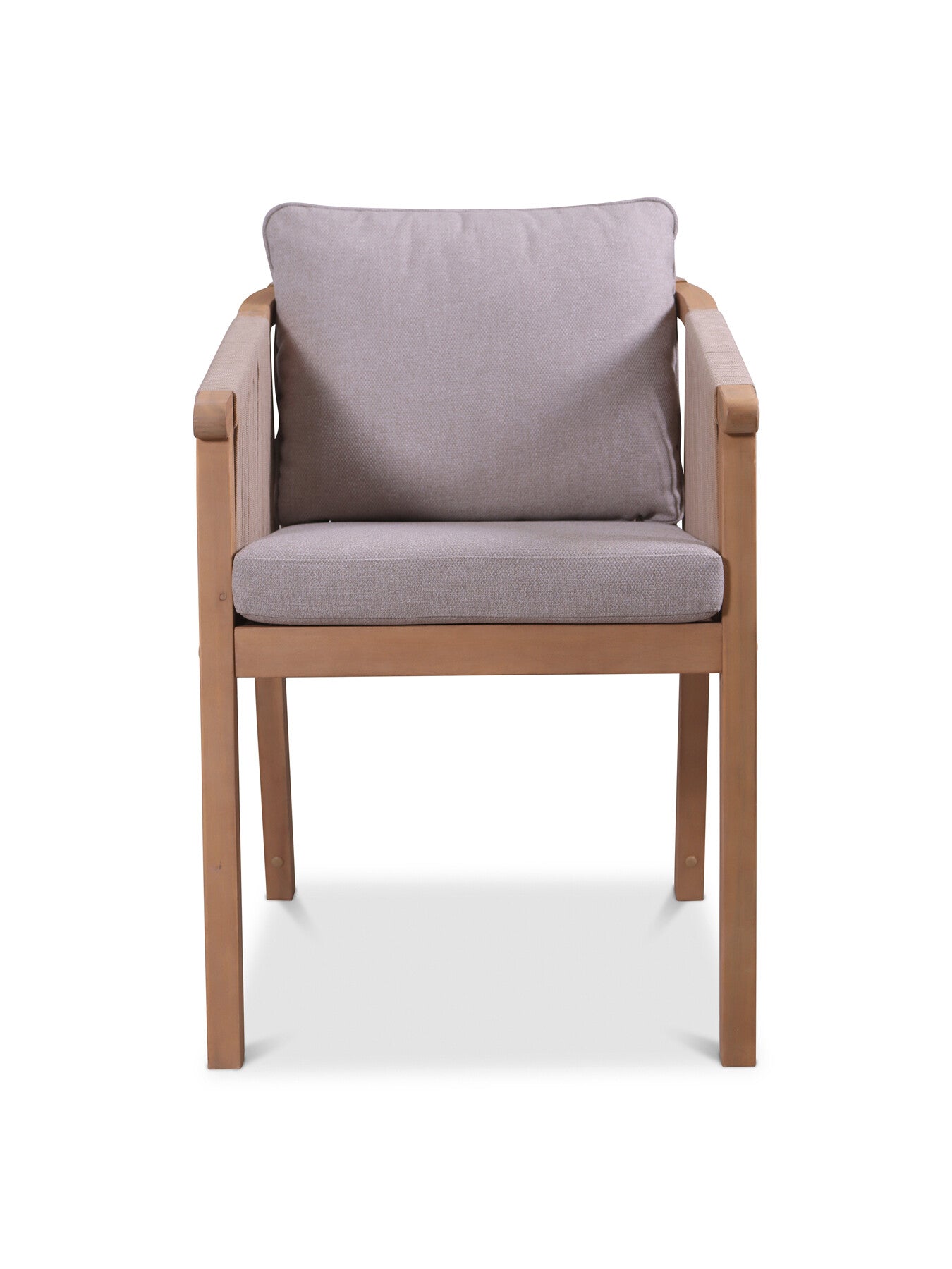 Roma Bistro Dining Set with Deluxe Dining Chairs Nat
