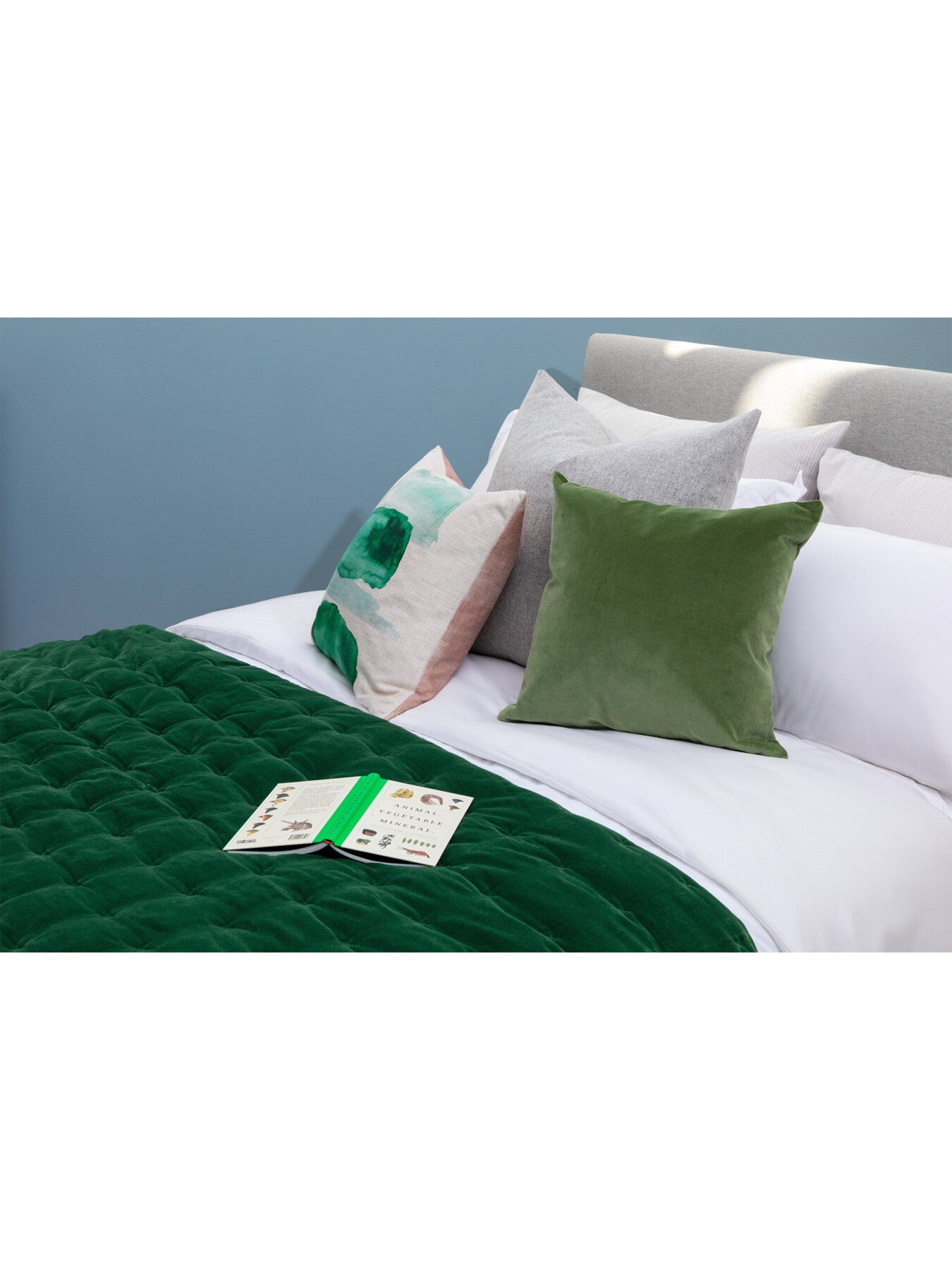 Velvet Cushion Sage 55 x 55cm