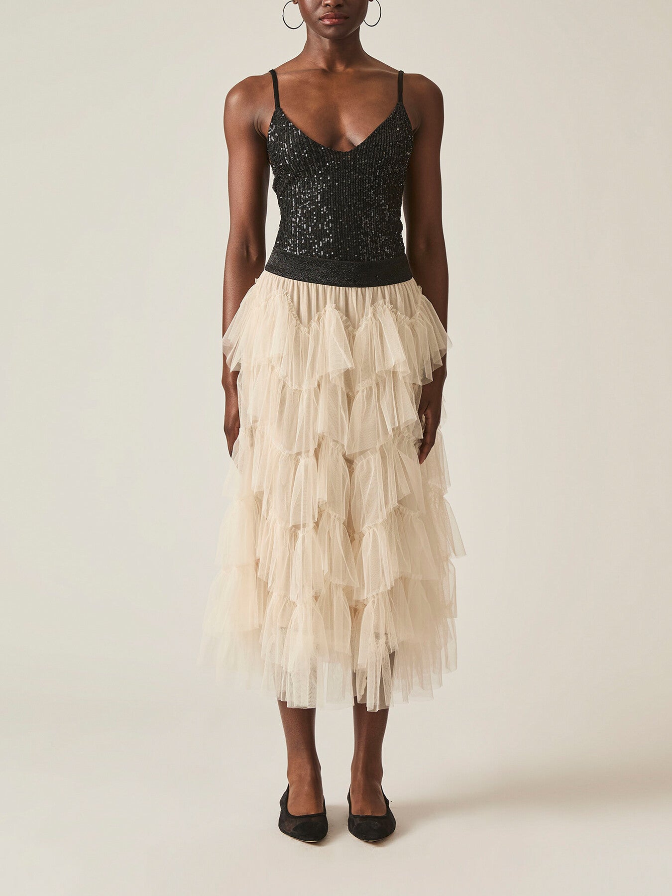 Organza Ruffle Skirt