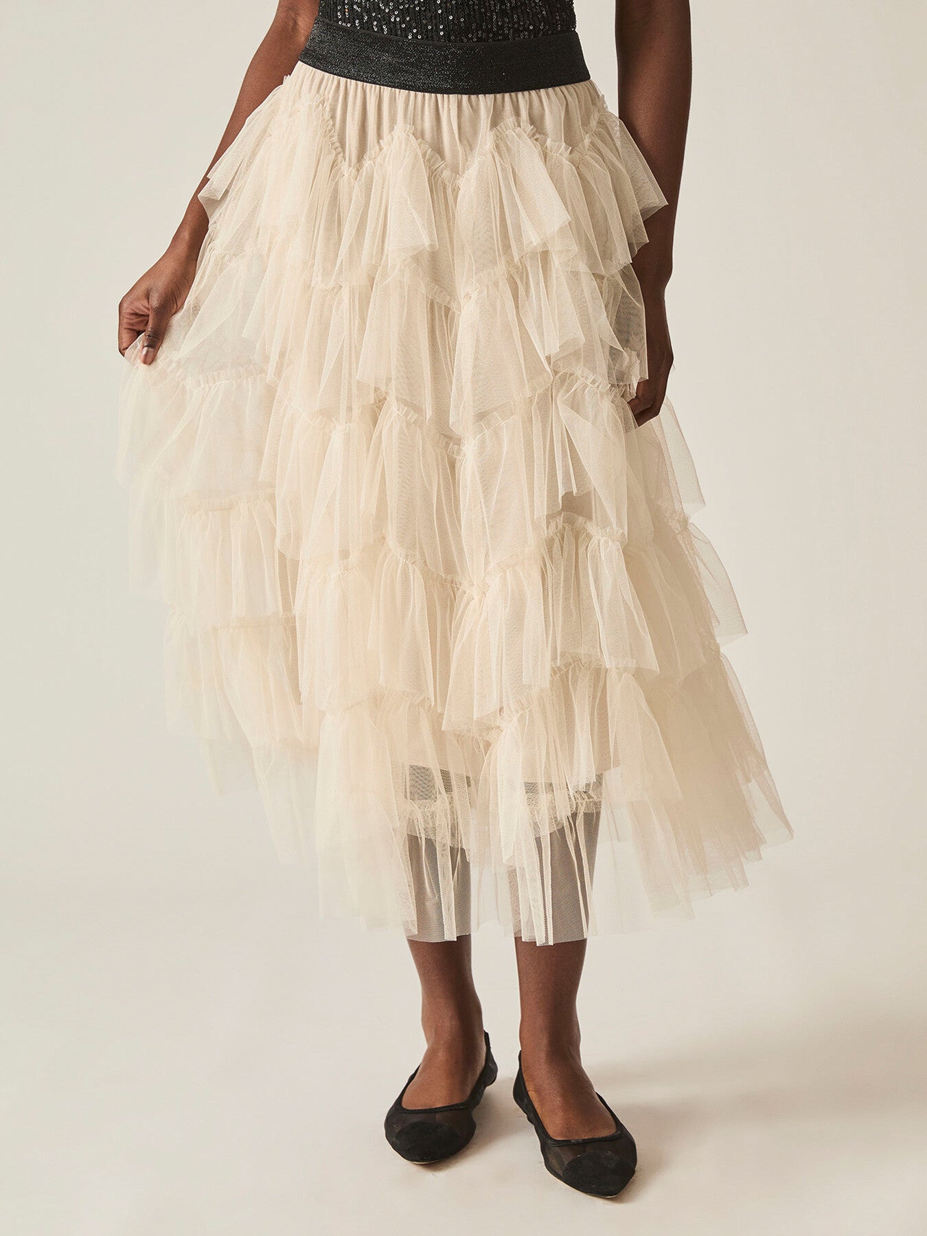 Organza Ruffle Skirt