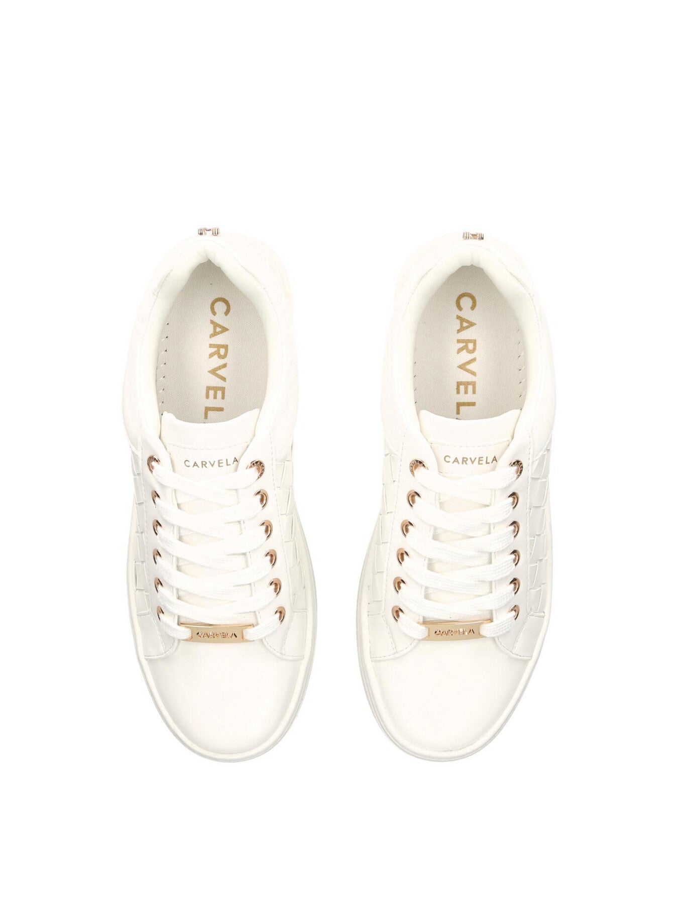 Kurt Geiger Carvela Lucky Trainers Carvela CHECKER Trainers White
