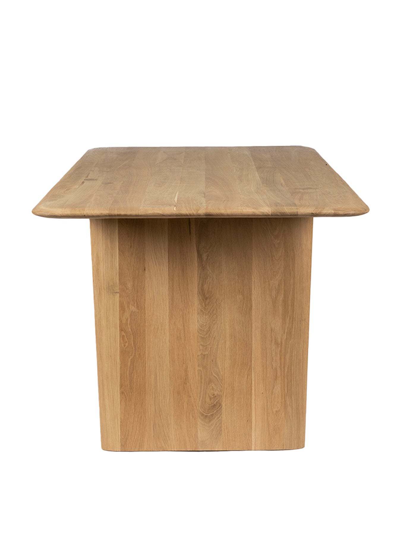 Ludwick Oak Wood 200Cm Dining Table, Seats 4-6