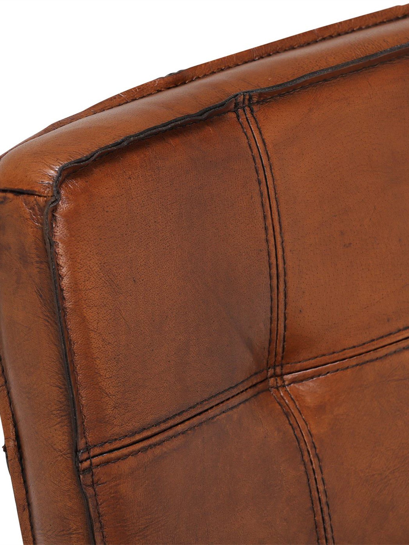 Byron Leather Dining Chair, Light Brown