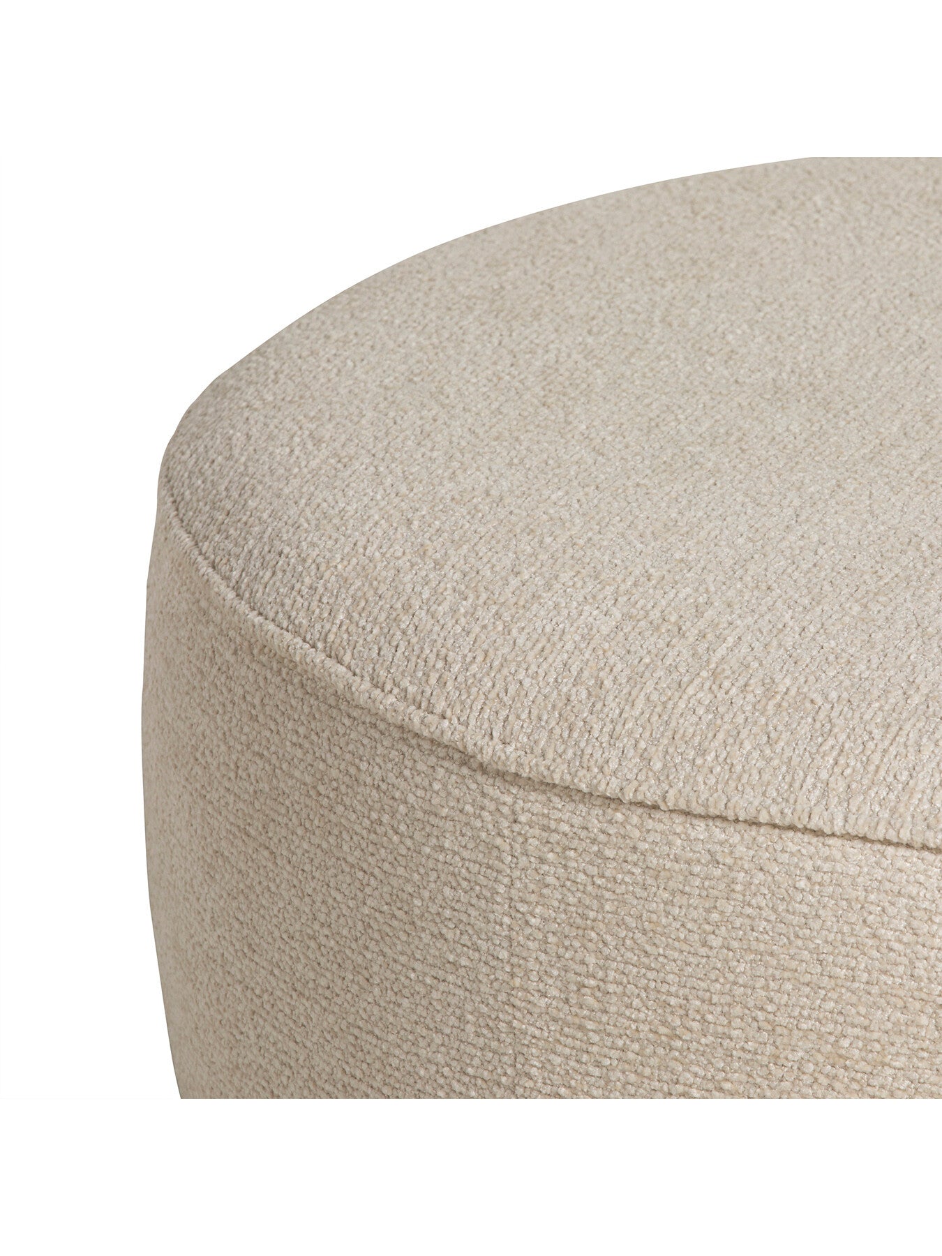 Round Fabric Footstool