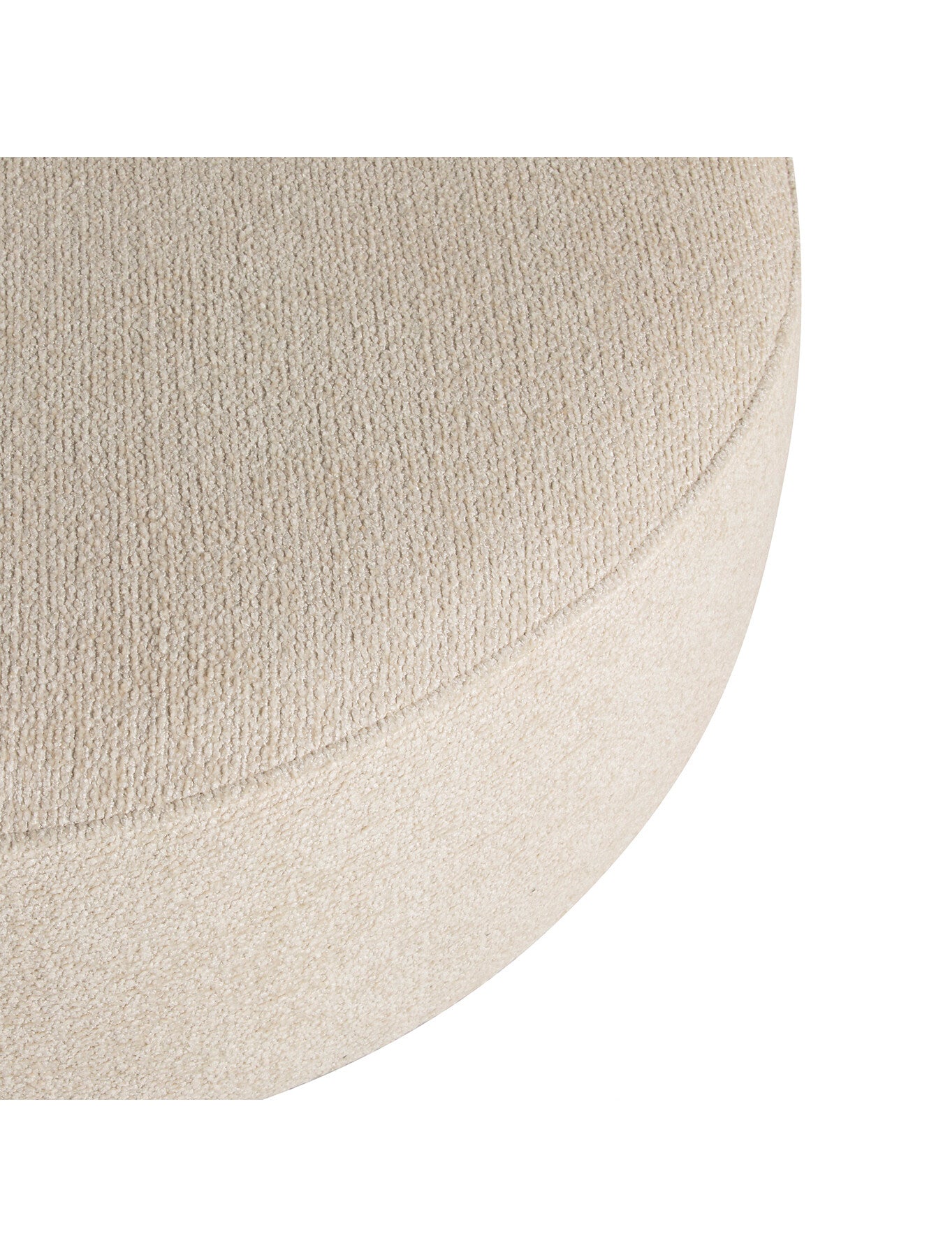 Round Fabric Footstool