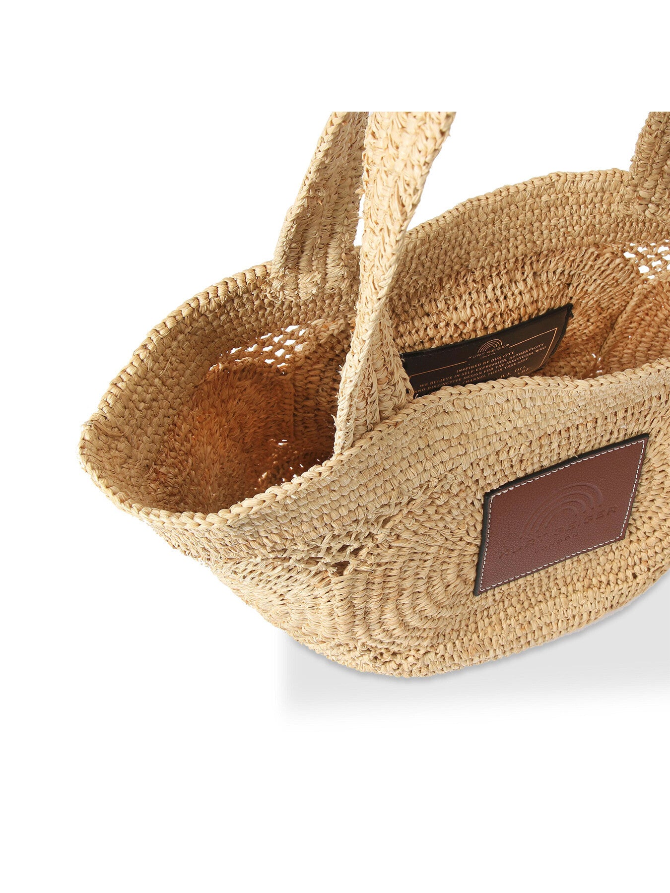 RAFFIA EYE BASKET TOTE