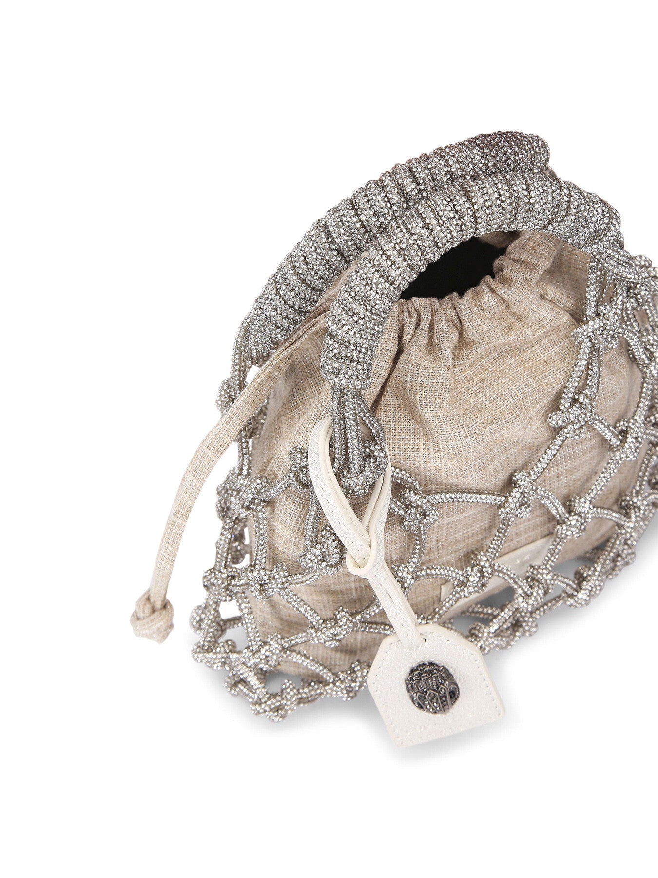 SMALL MACRAME CRYSTAL BAG