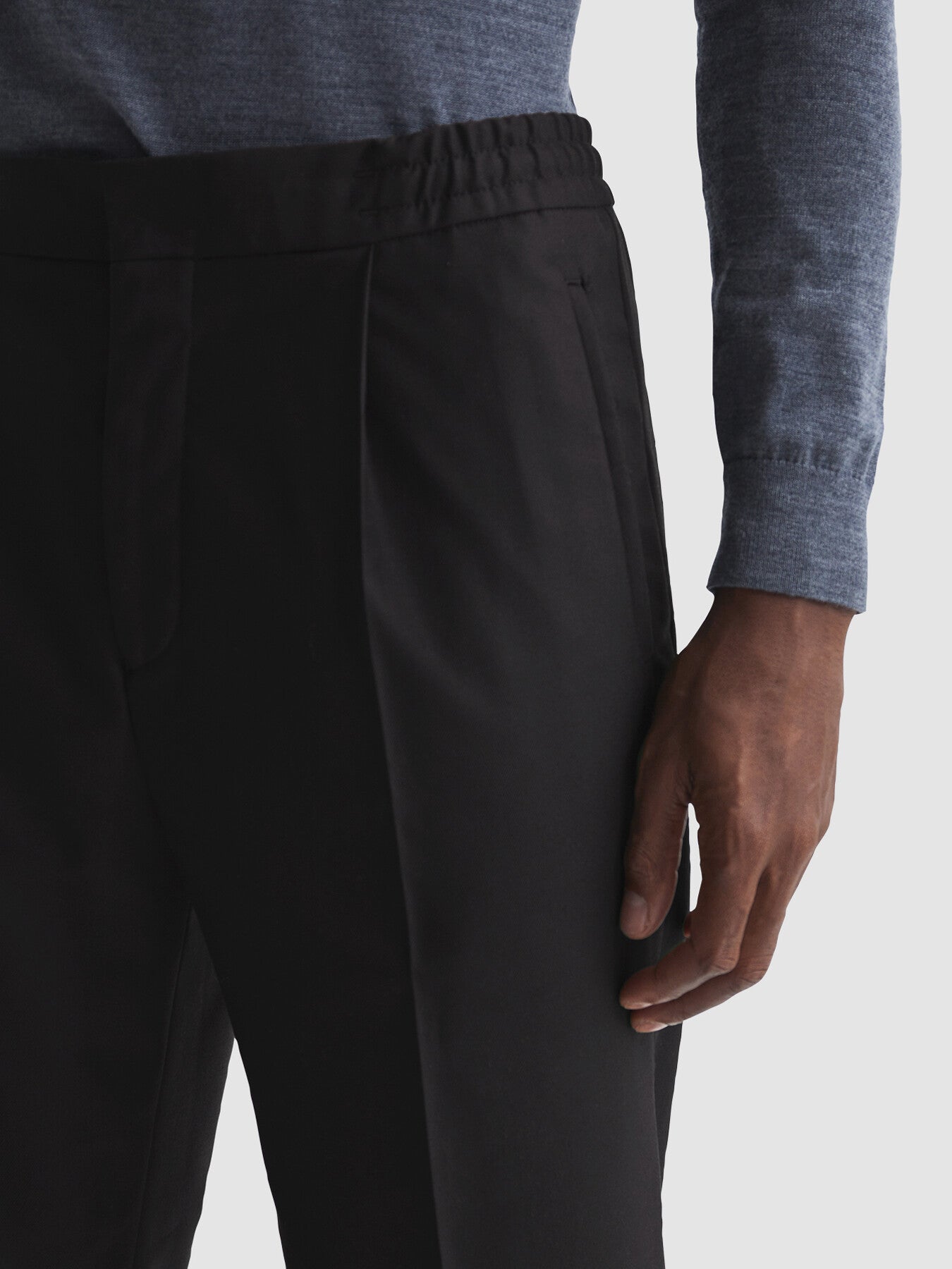 Brighton Relaxed Pleated Tapered Trousers