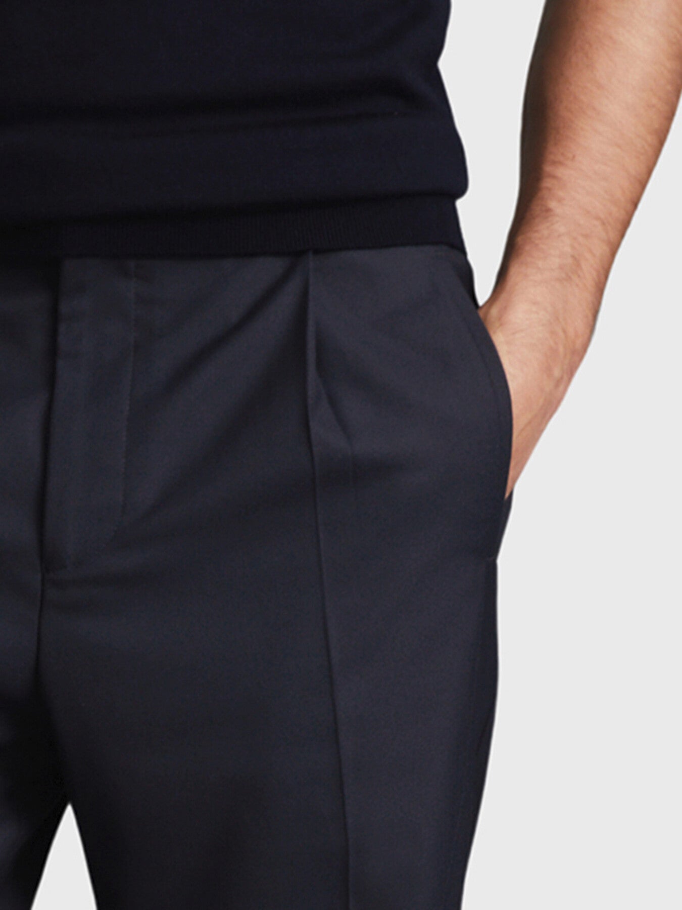 Brighton Relaxed Drawstring Trousers With Turn-Ups