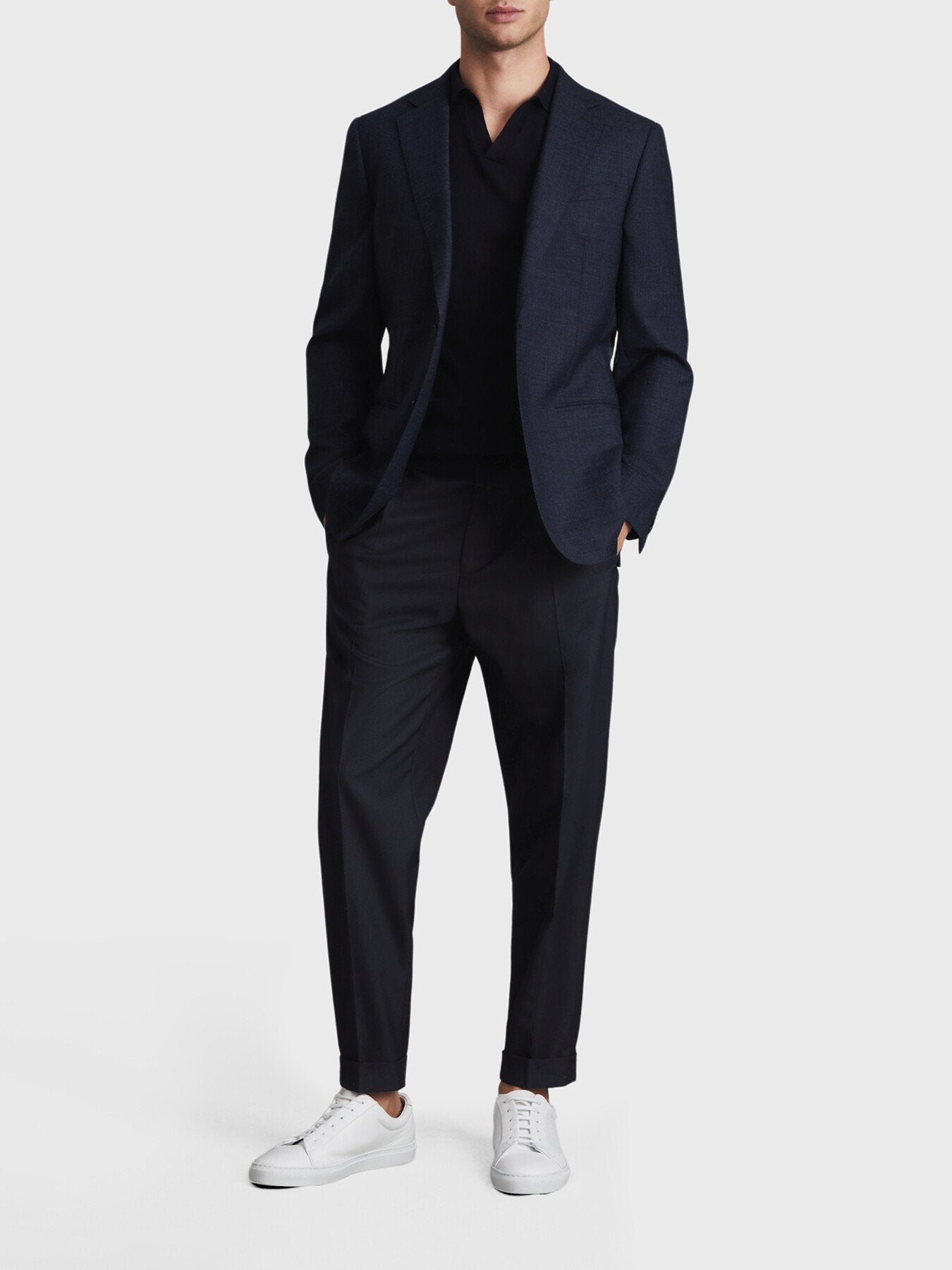 Brighton Relaxed Drawstring Trousers With Turn-Ups