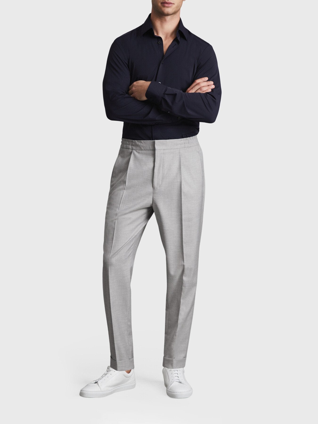 GreyBrighton Relaxed Rolled Hem Trousers