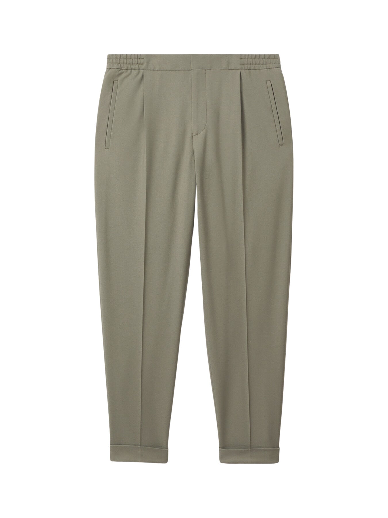 Brighton Relaxed Drawstring Trousers With Turn-Up