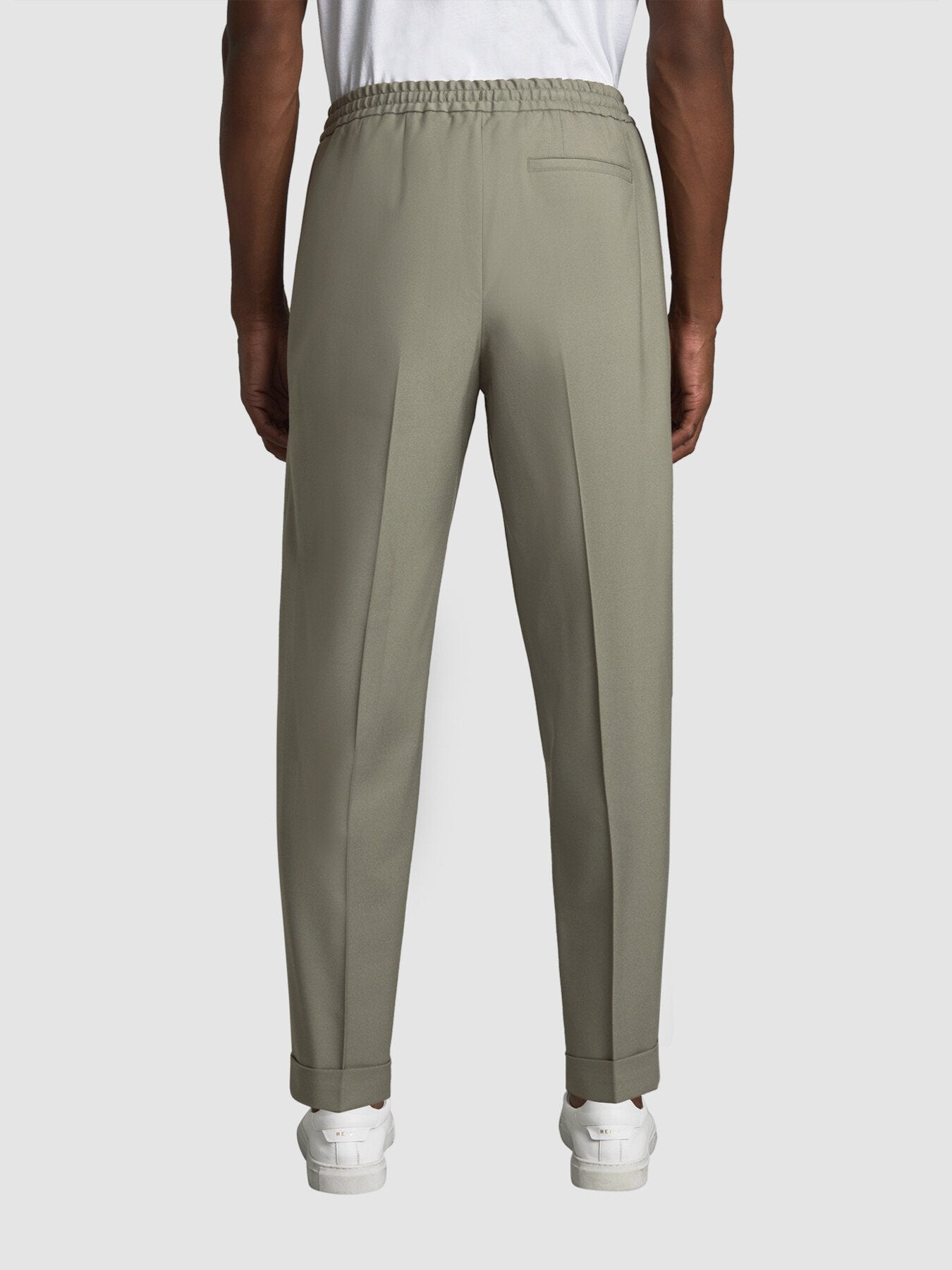 Brighton Relaxed Drawstring Trousers With Turn-Up