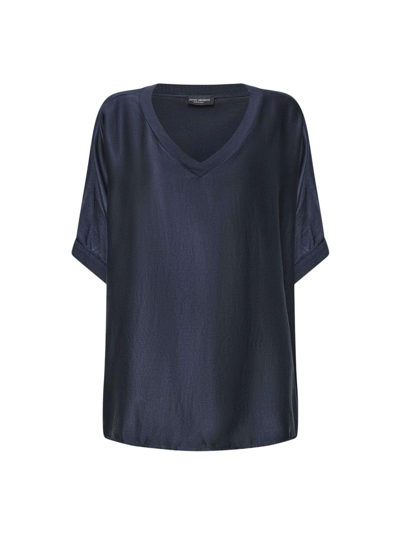 Satin Short Sleeve Top