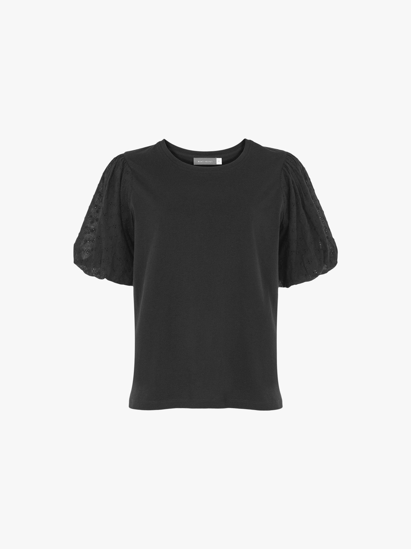 Broderie Puff Sleeve Top