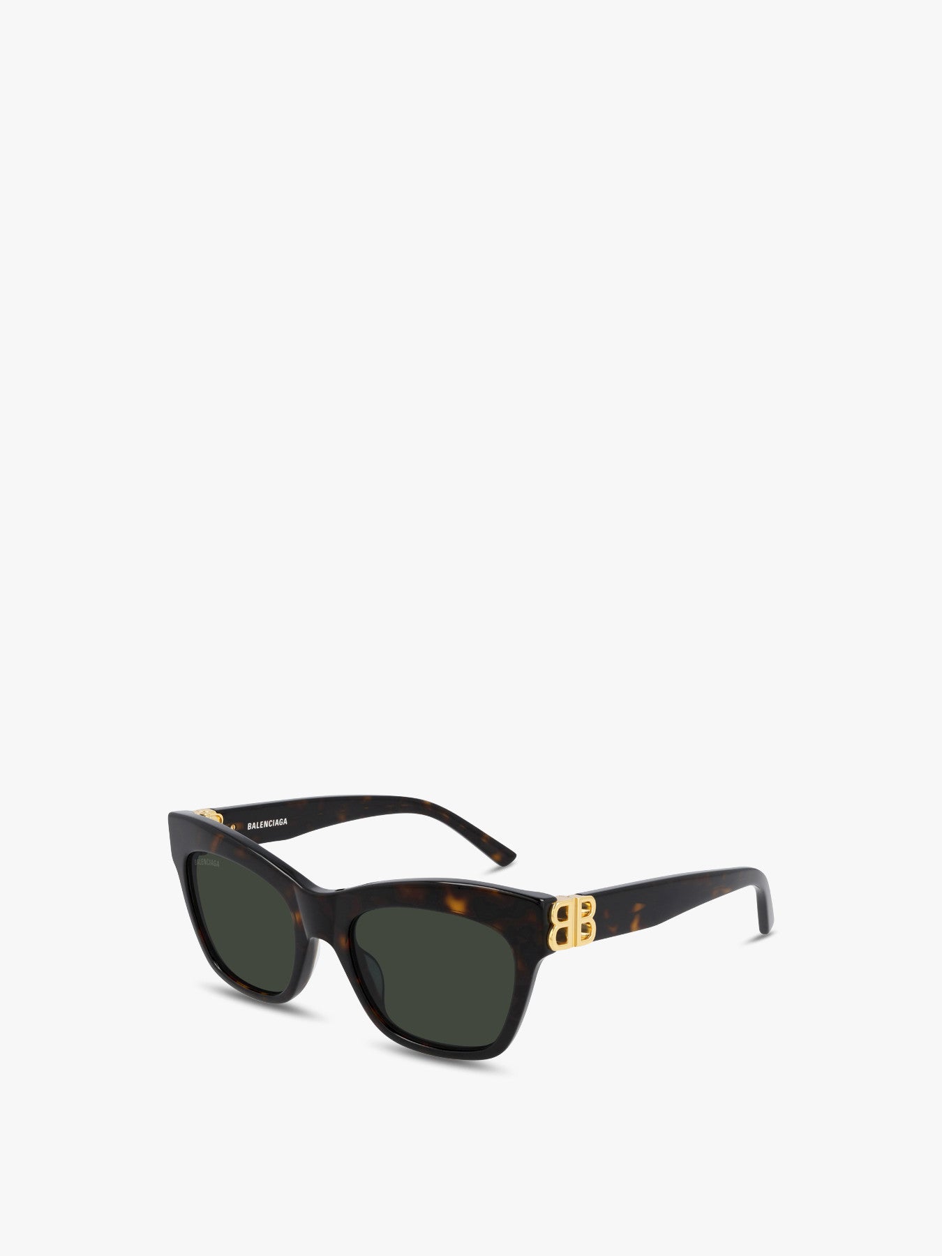 Tortoiseshell Butterfly Acetate Logo Arm Sunglasses