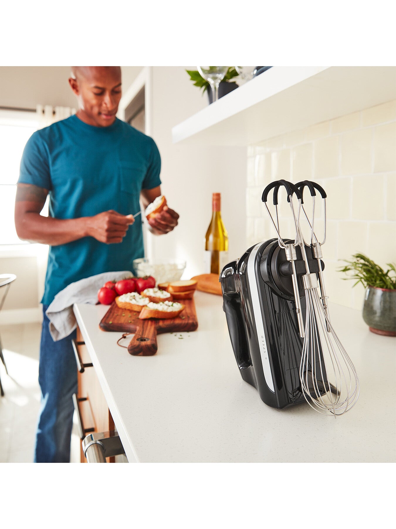 6 Speed Hand Mixer Flex Edge